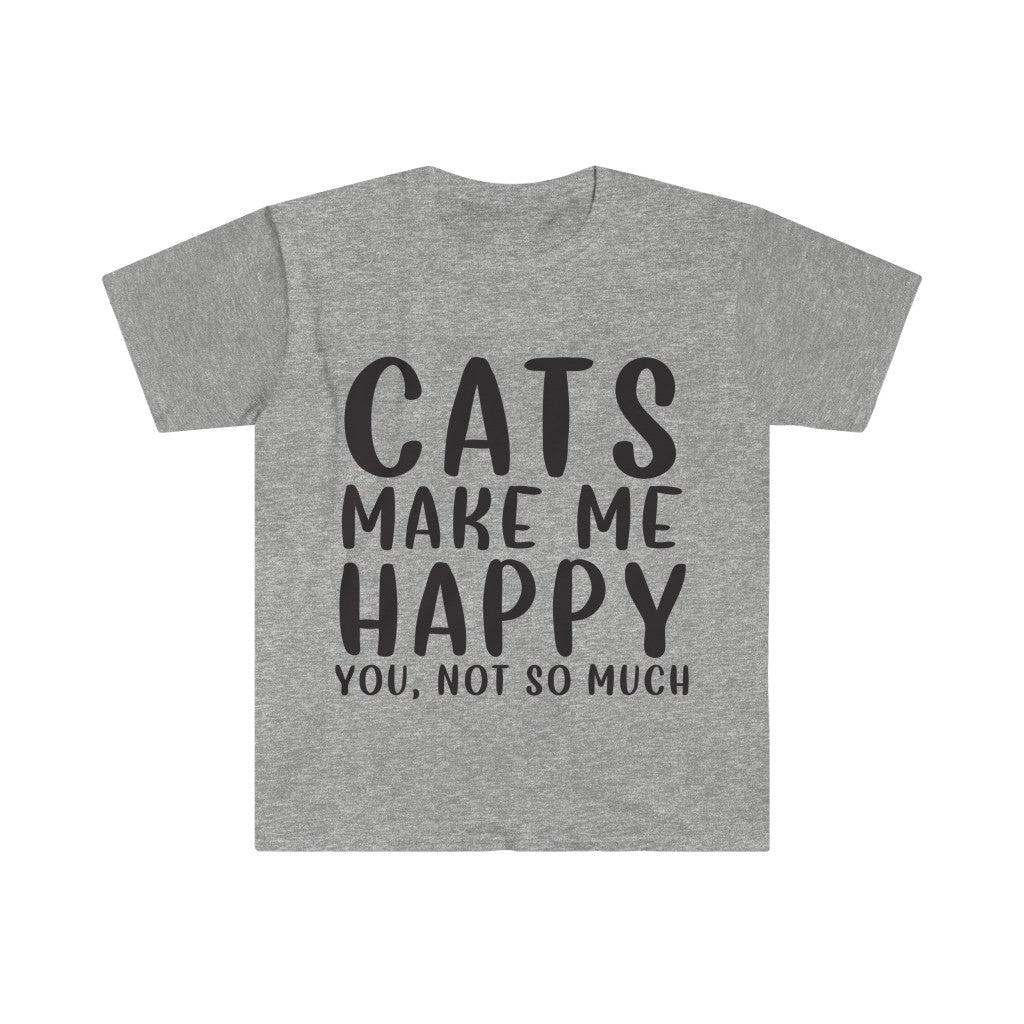 Cats Make Me Happy T-Shirt Cats Make Me Happy T-Shirt