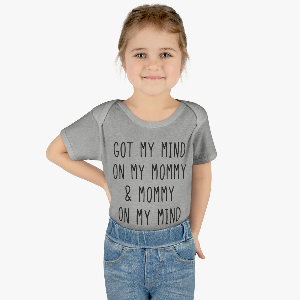 Mommy On My Mind Infant Onesie Mommy On My Mind Infant Onesie