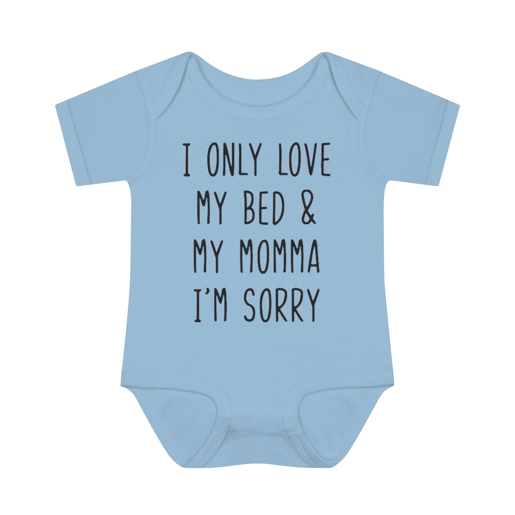 My Bed And My Mama Infant Onesie My Bed And My Mama Infant Onesie