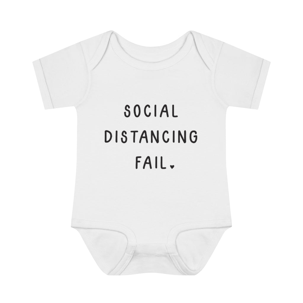 Social Distancing Fail Infant Onesie Social Distancing Fail Infant Onesie