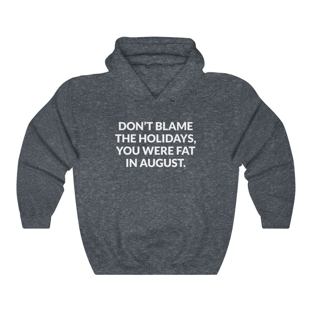 Dont Blame The Holidays Hooded Sweatshirt Dont Blame The Holidays Hooded Sweatshirt