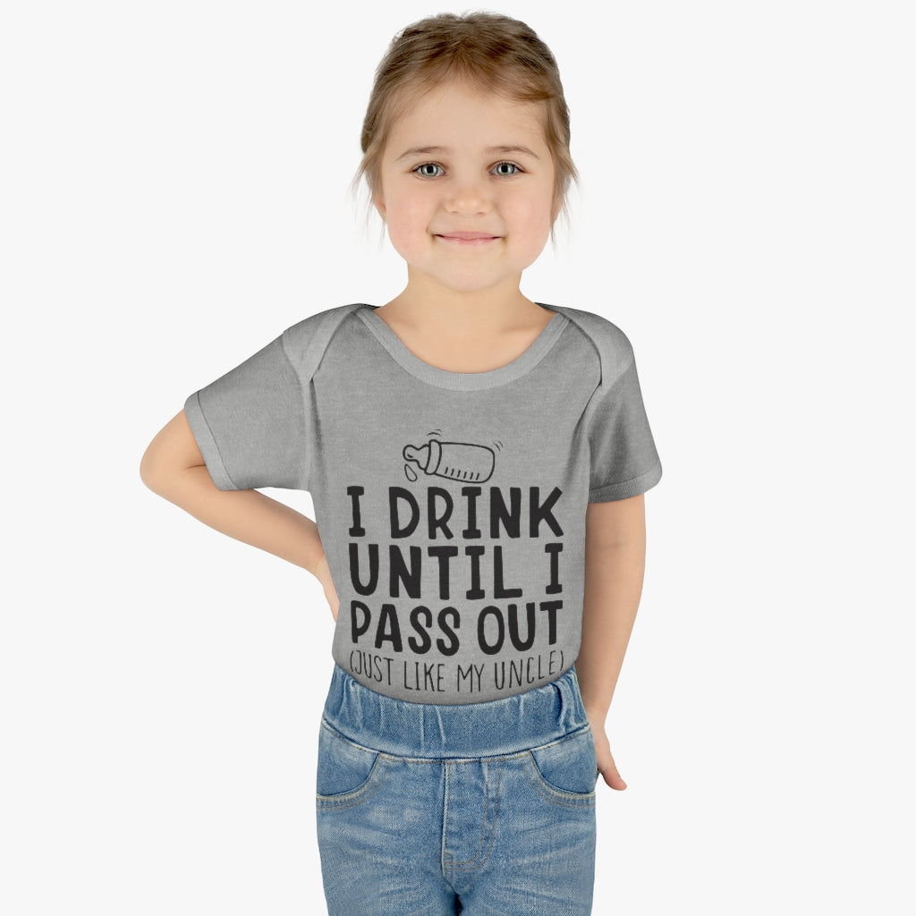 I Drink Like My Uncle Infant Onesie I Drink Like My Uncle Infant Onesie