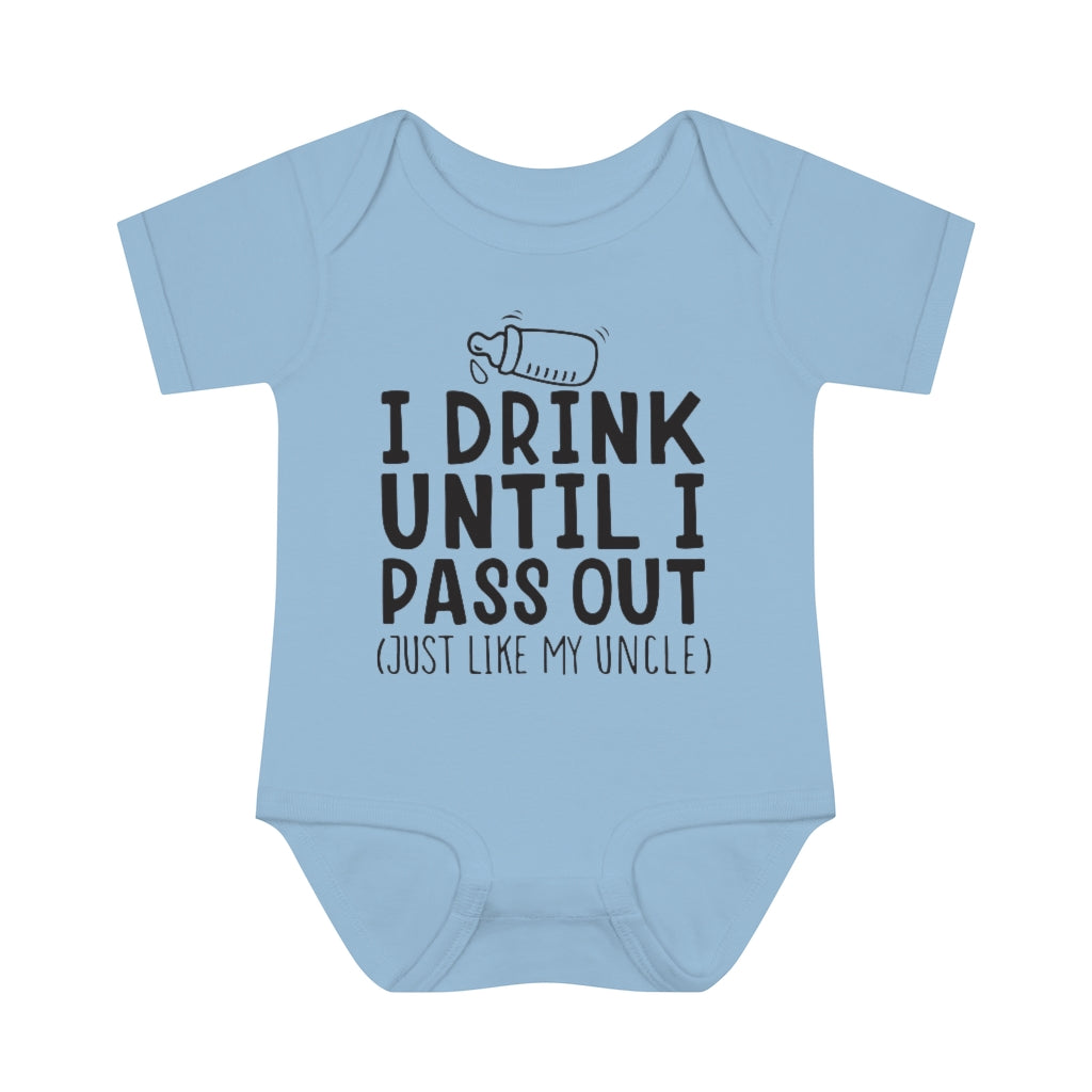 I Drink Like My Uncle Infant Onesie I Drink Like My Uncle Infant Onesie