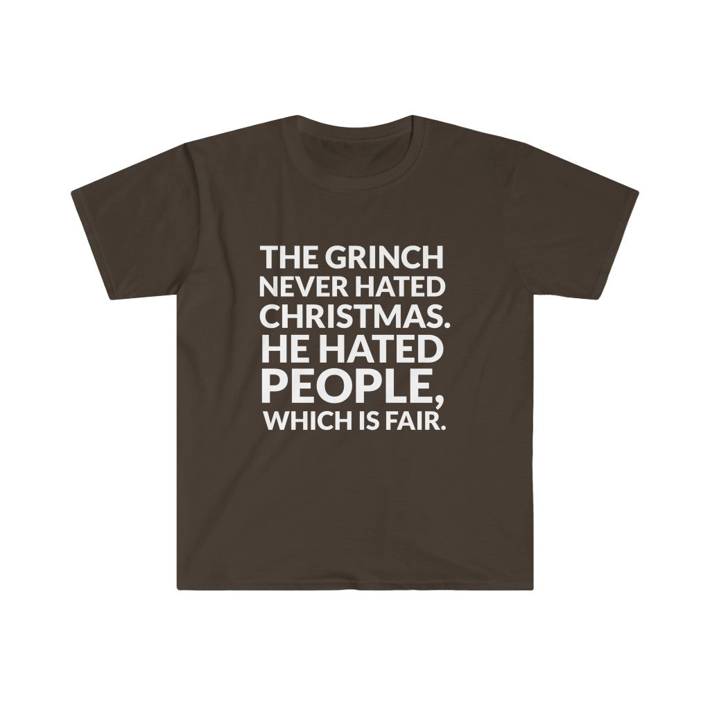The Grinch Never Hated Christmas T-Shirt The Grinch Never Hated Christmas T-Shirt