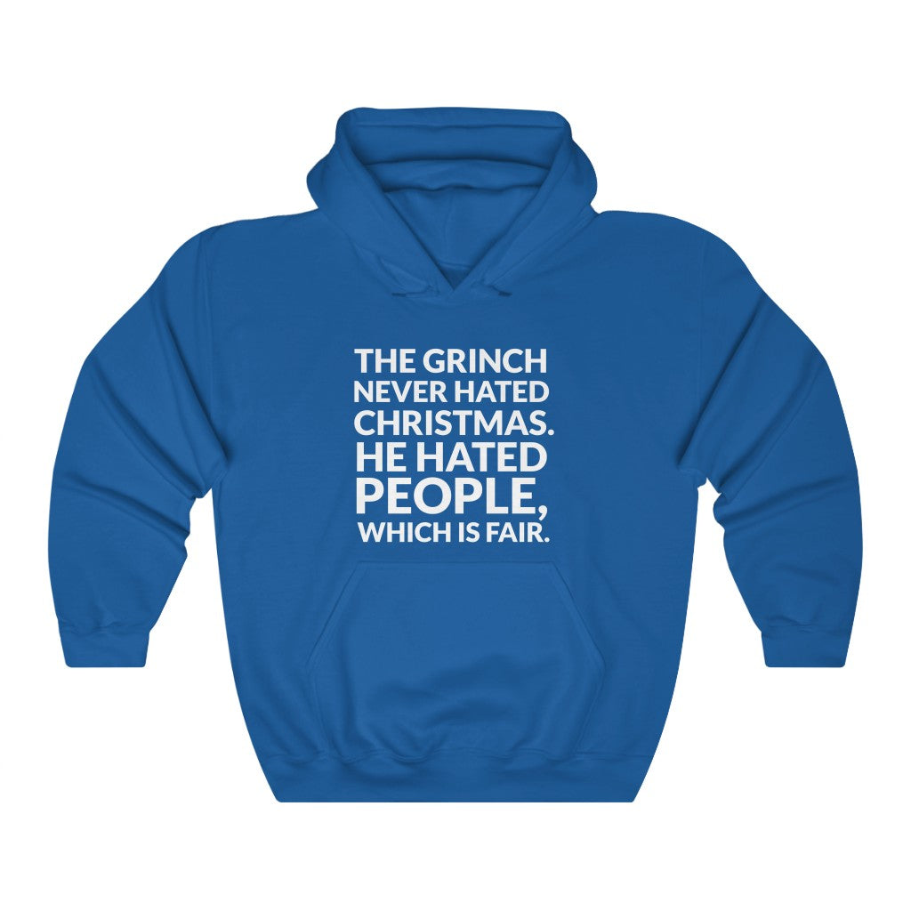 The Grinch Never Hated Christmas Hooded Sweatshirt The Grinch Never Hated Christmas Hooded Sweatshirt