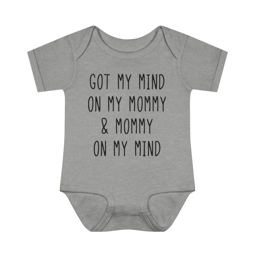 Mommy On My Mind Infant Onesie Mommy On My Mind Infant Onesie