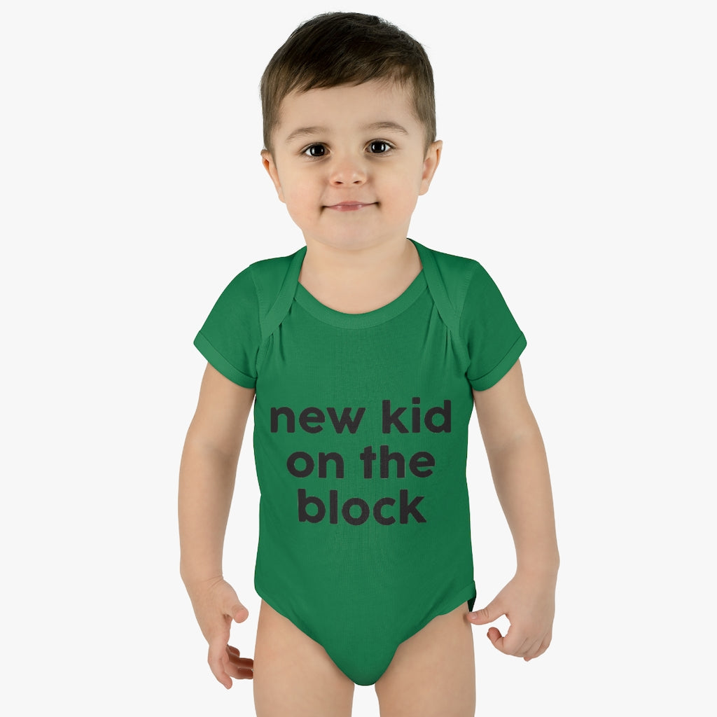 New Kid On The Block Infant Onesie New Kid On The Block Infant Onesie