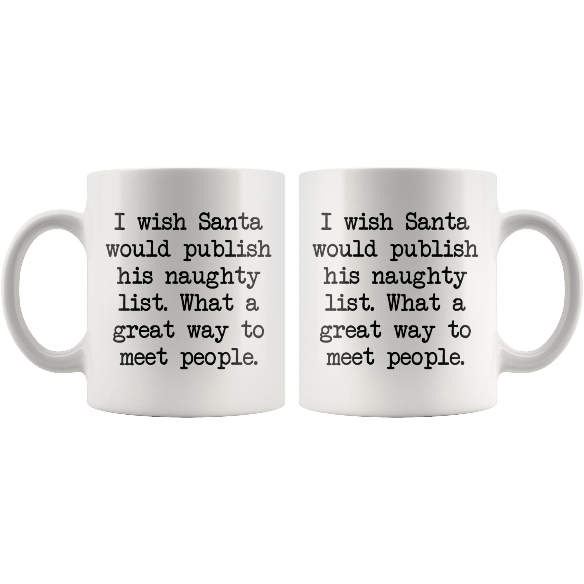 Santa's Naughty List Coffee Mug Santa's Naughty List Coffee Mug