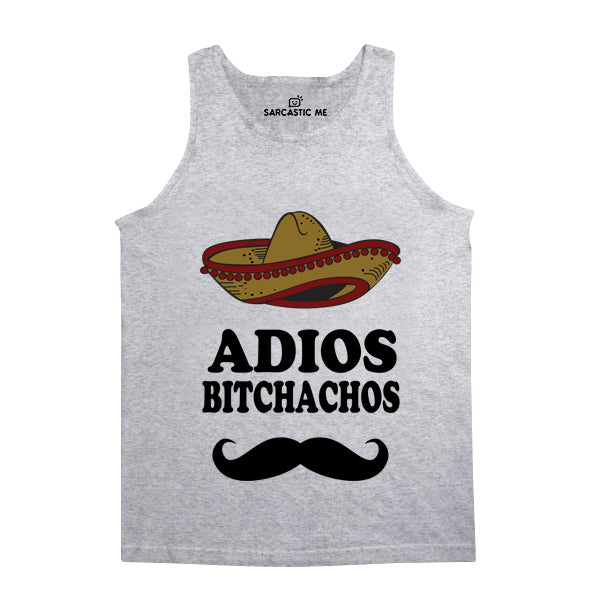 Adios Bitchachos Unisex Tank Top Adios Bitchachos Gray Unisex Tank Top | Sarcastic Me