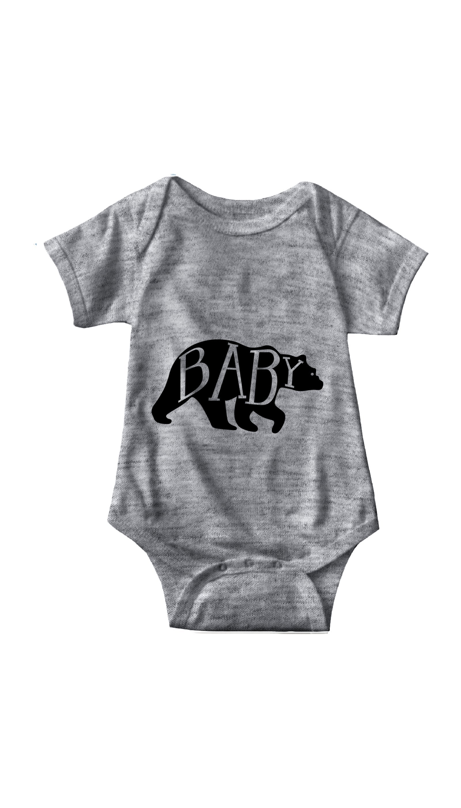 Baby Bear Cute Infant Onesie Baby Bear Gray Infant Onesie | Sarcastic ME