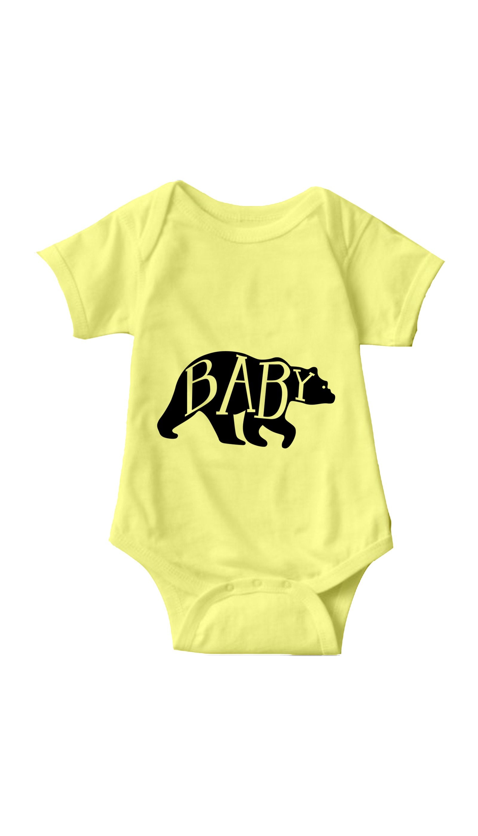 Baby Bear Cute Infant Onesie Baby Bear Yellow Infant Onesie | Sarcastic ME