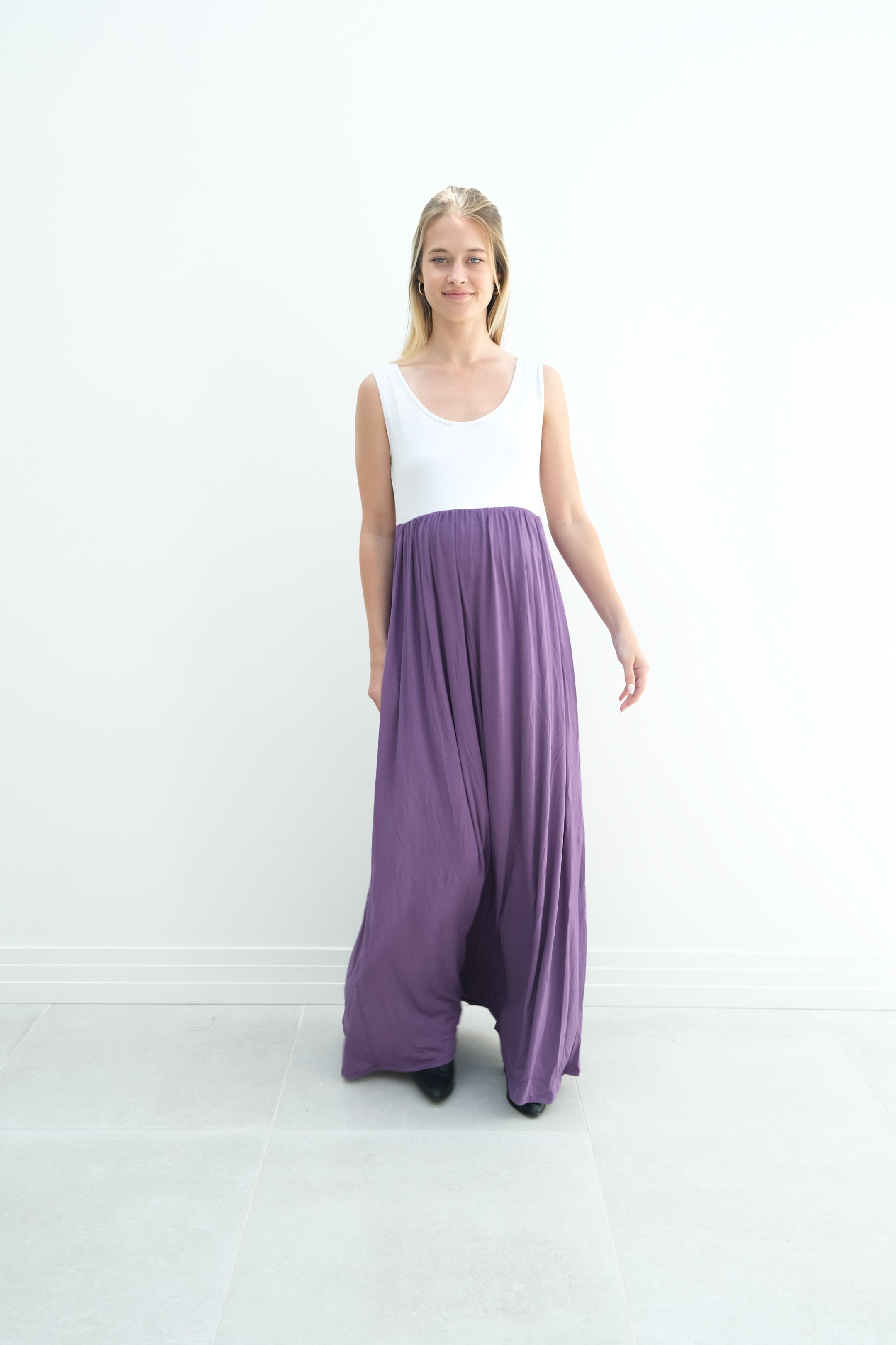 Annabelle | Maternity Maxi Tank Dress With Empire Waist Annabelle | Maternity Maxi Tank Dress With Empire Waist