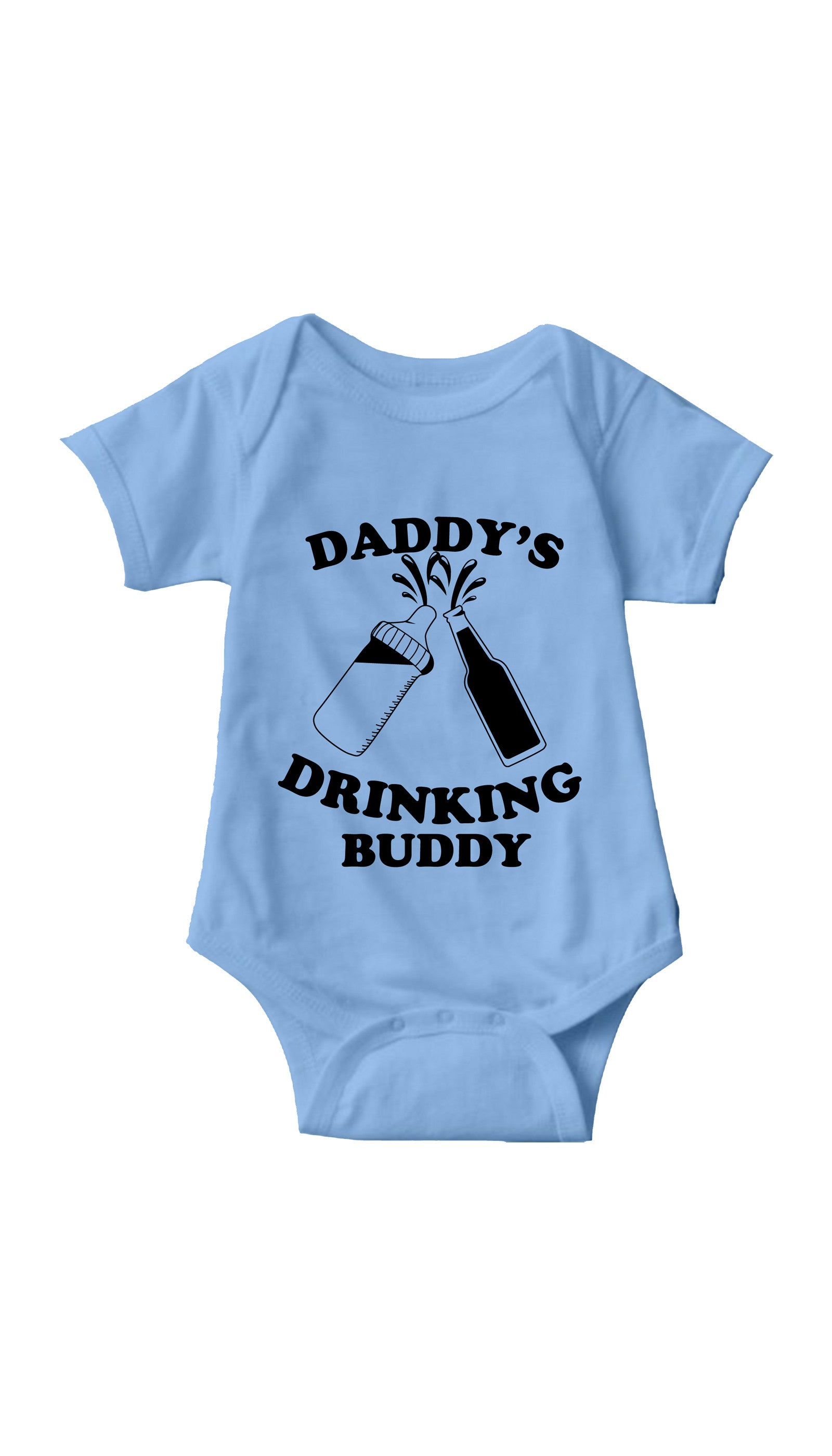 Daddy's Drinking Buddy Infant Onesie Daddy's Drinking Buddy Light Blue Infant Onesie | Sarcastic ME