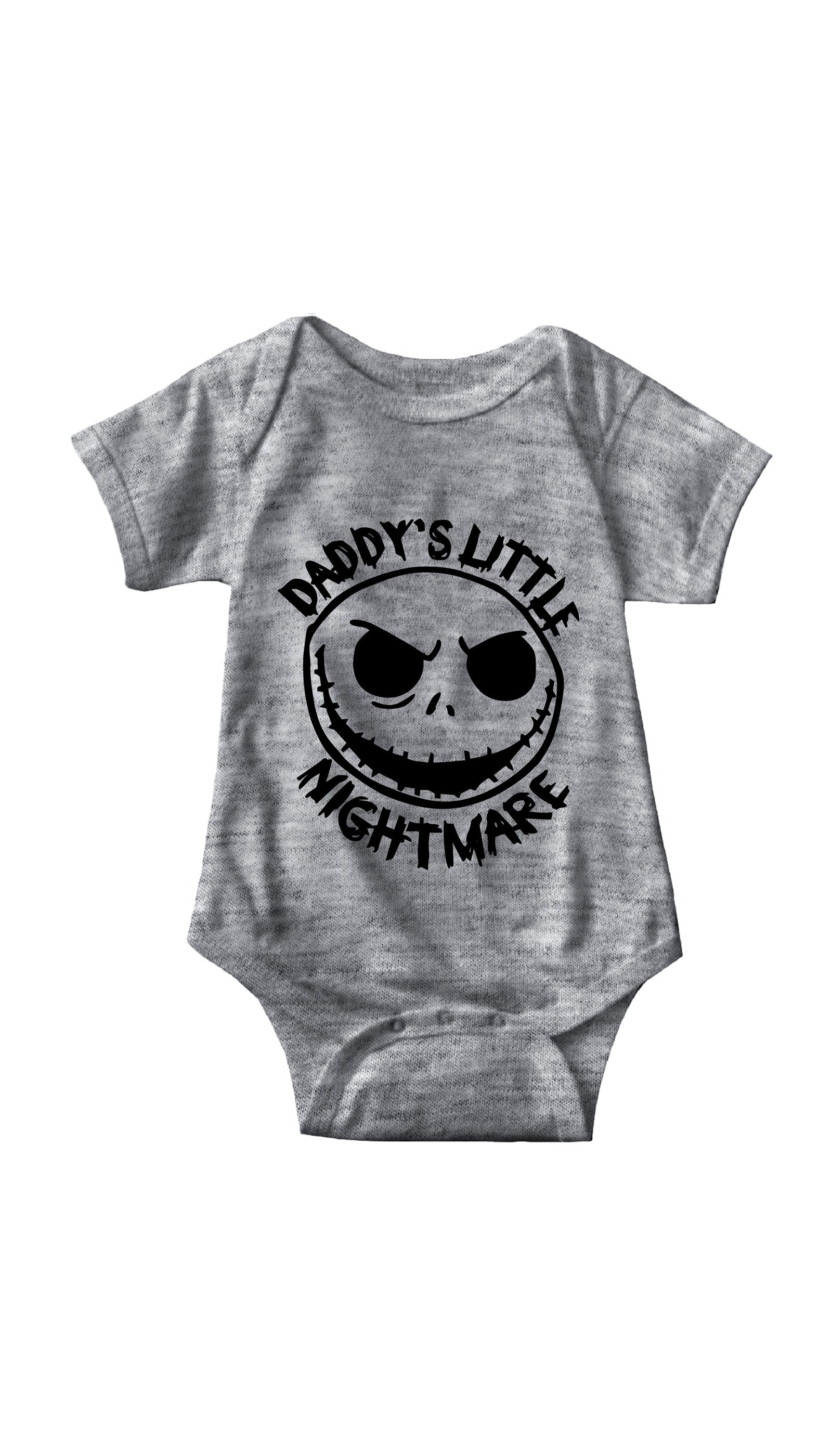 Daddy's Little Nightmare Infant Onesie Daddy's Little Nightmare Gray Infant Onesie | Sarcastic ME