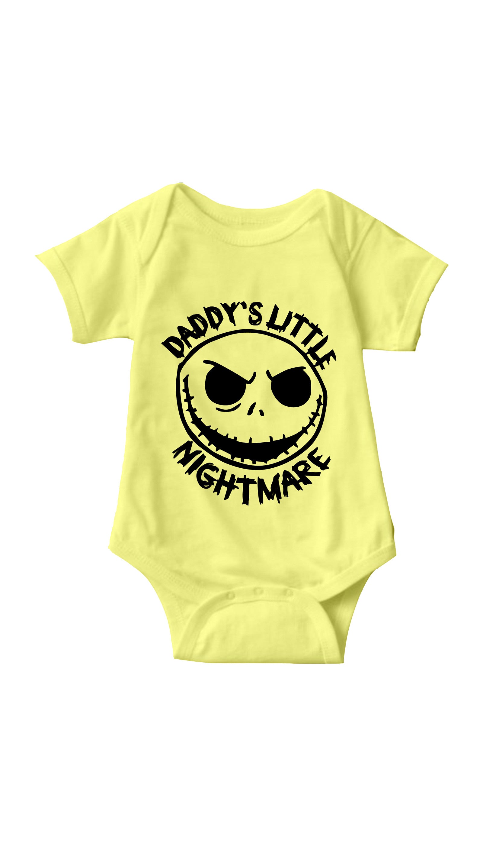 Daddy's Little Nightmare Infant Onesie Daddy's Little Nightmare Yellow Infant Onesie | Sarcastic ME