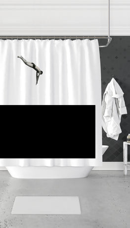 Dive In Water Funny Dorm Shower Curtain Gift | Sarcastic ME