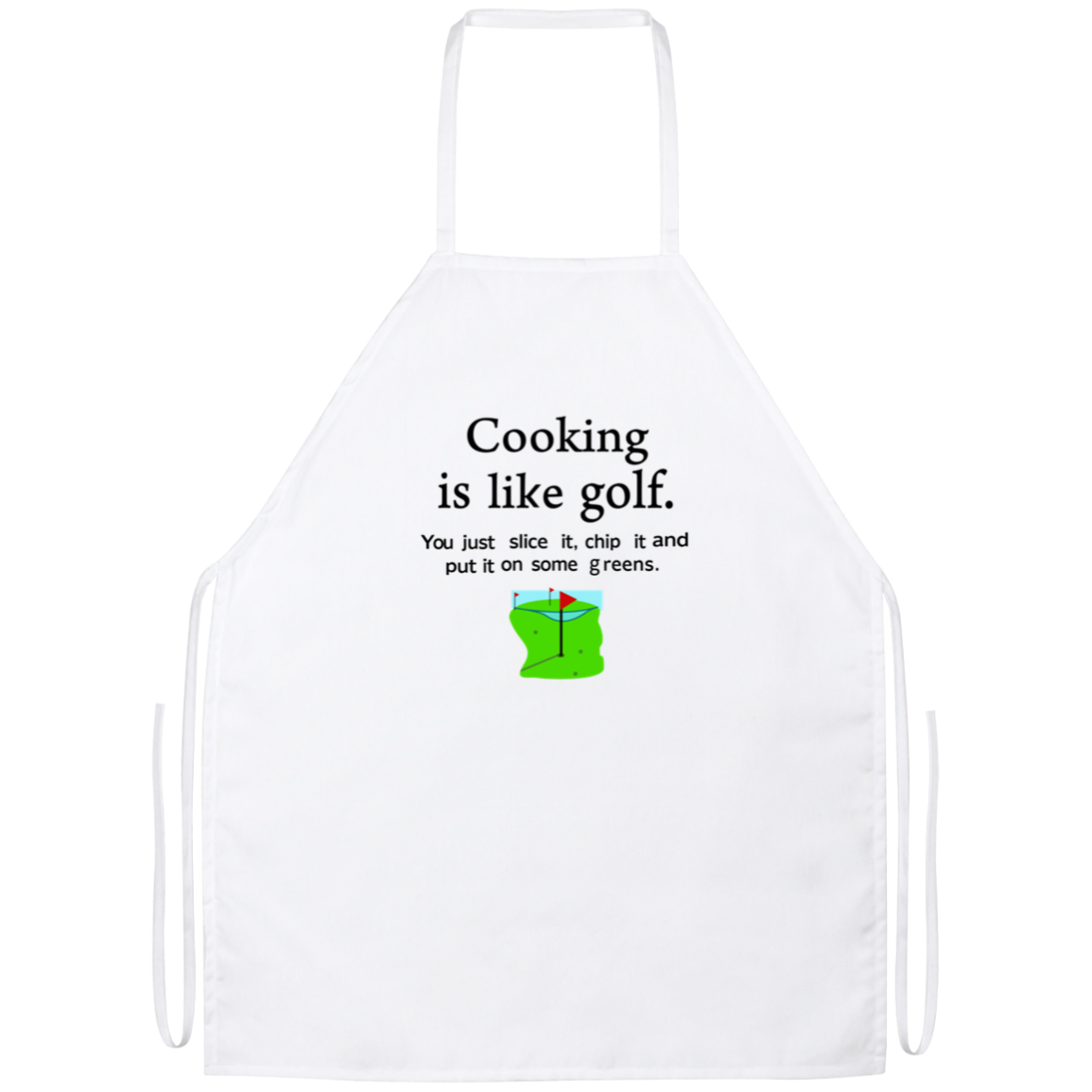 Cooking Is Like Golf Funny Kitchen Apron Cooking Is Like Golf Funny Kitchen Apron | Sarcastic Me
