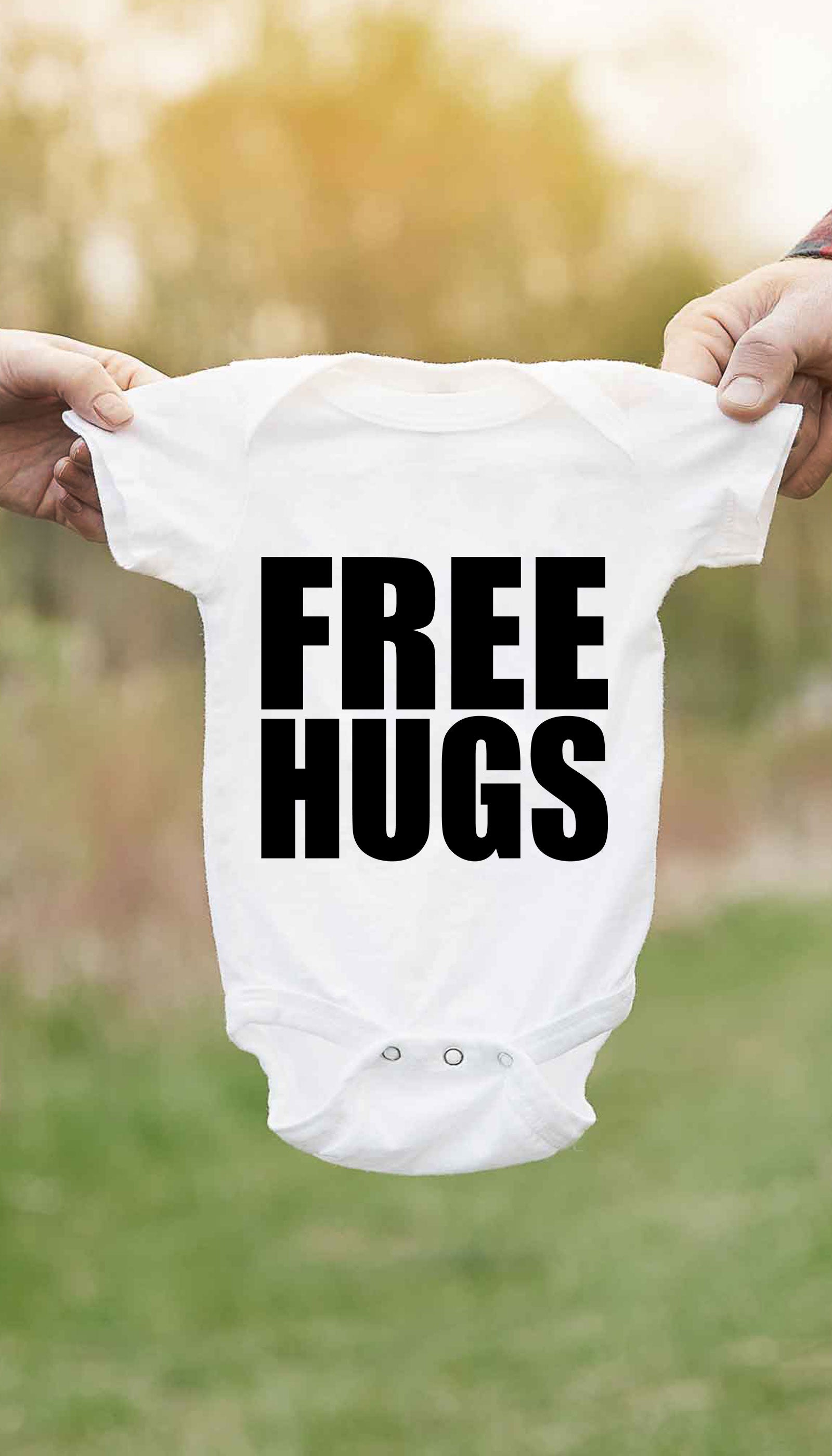 Free Hugs Infant Onesie Free Hugs Cute & Funny Baby Infant Onesie