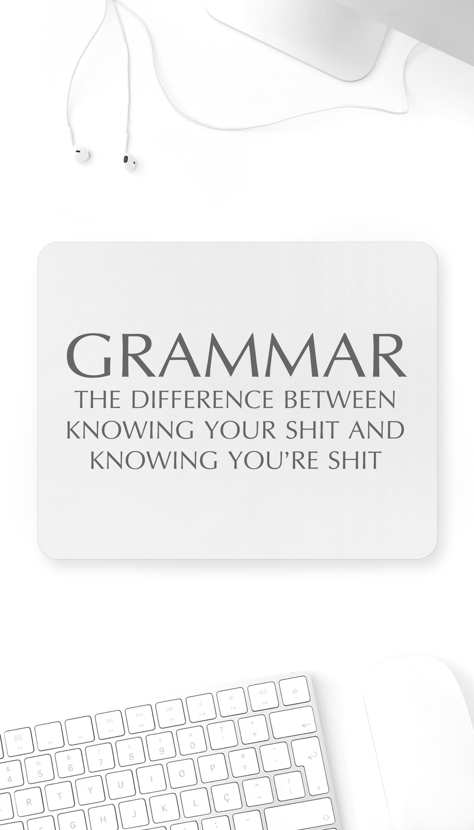 Grammar Mouse Pad Grammar Funny Office Mouse Pad
