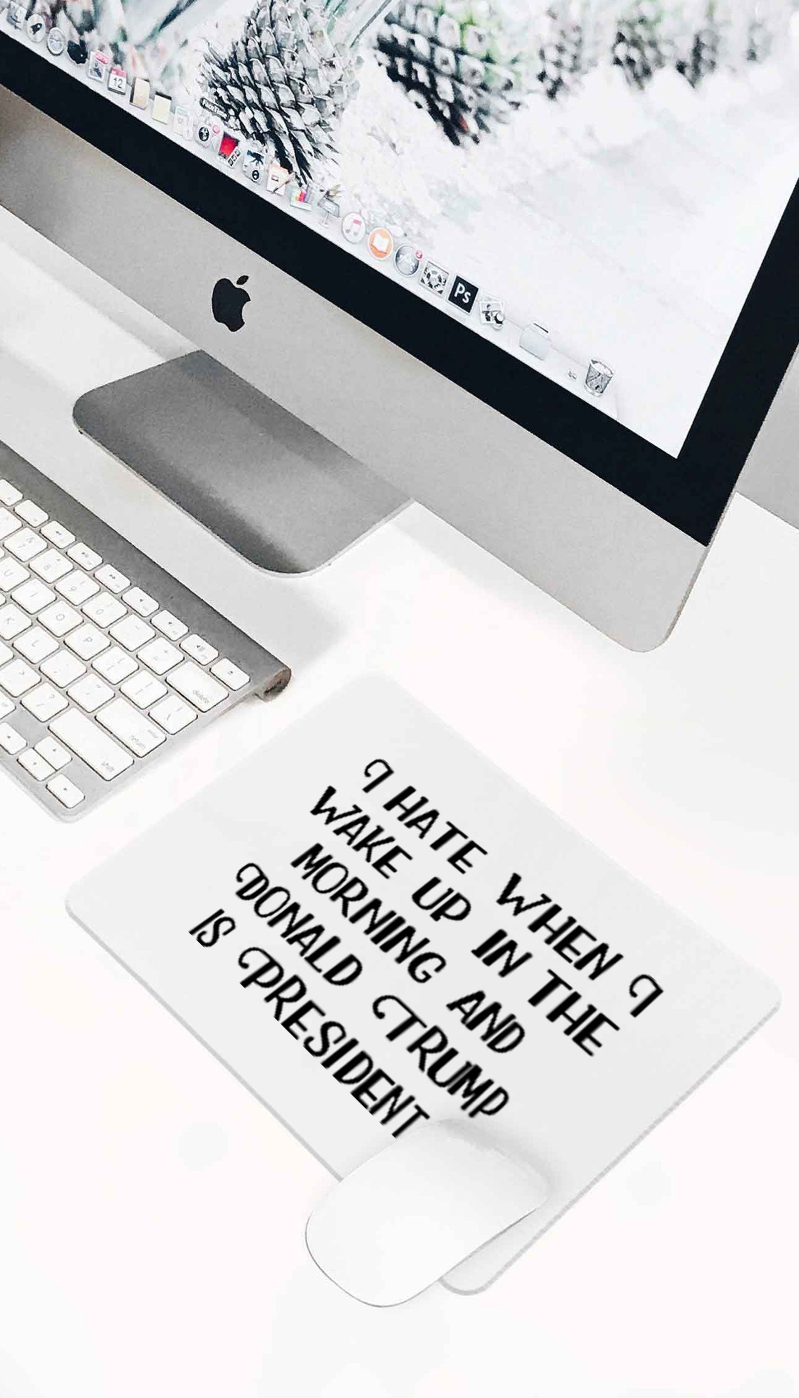 I Hate When I Wake Up Mouse Pad I Hate When I Wake Up Funny Office Mouse Pad