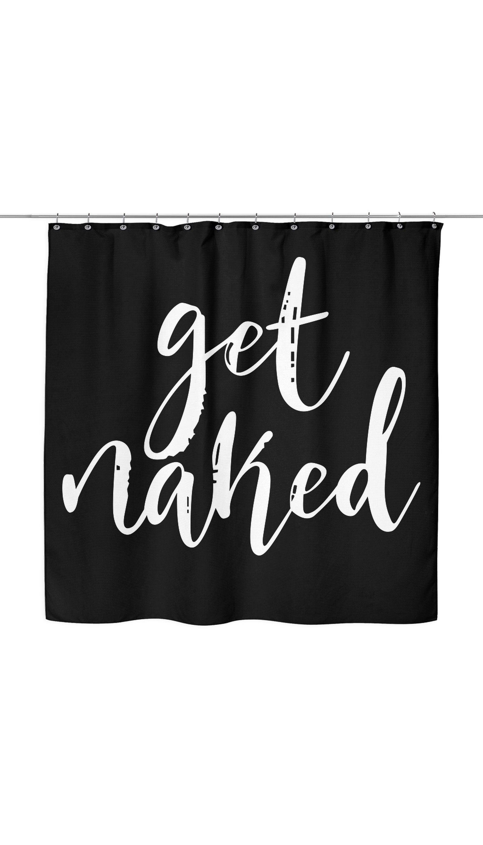 Get Naked Funny Shower Curtain Get Naked Shower Curtain