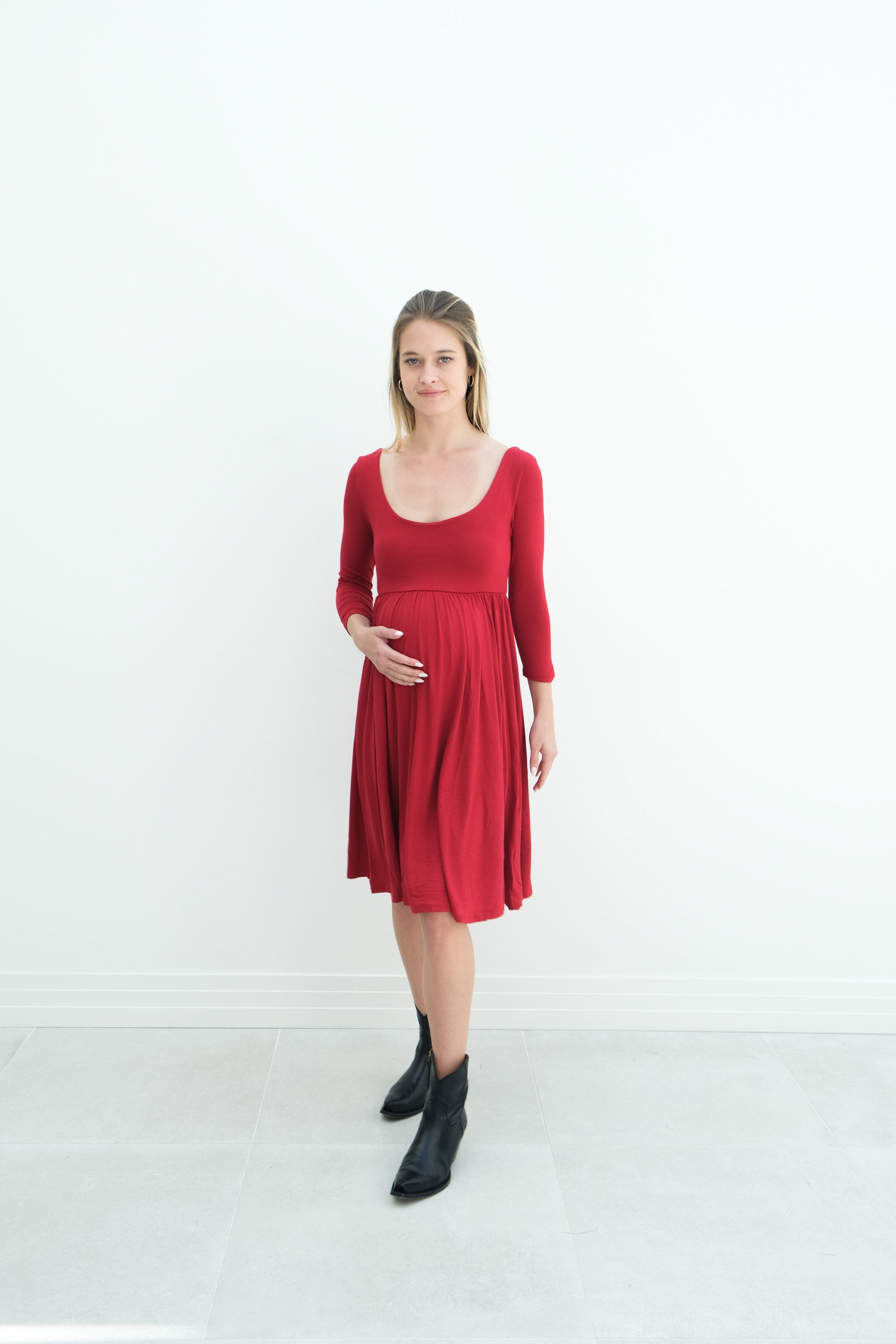Tatiana | Long Sleeve Flowy Maternity Dress With Empire Waist Tatiana | Long Sleeve Flowy Maternity Dress With Empire Waist