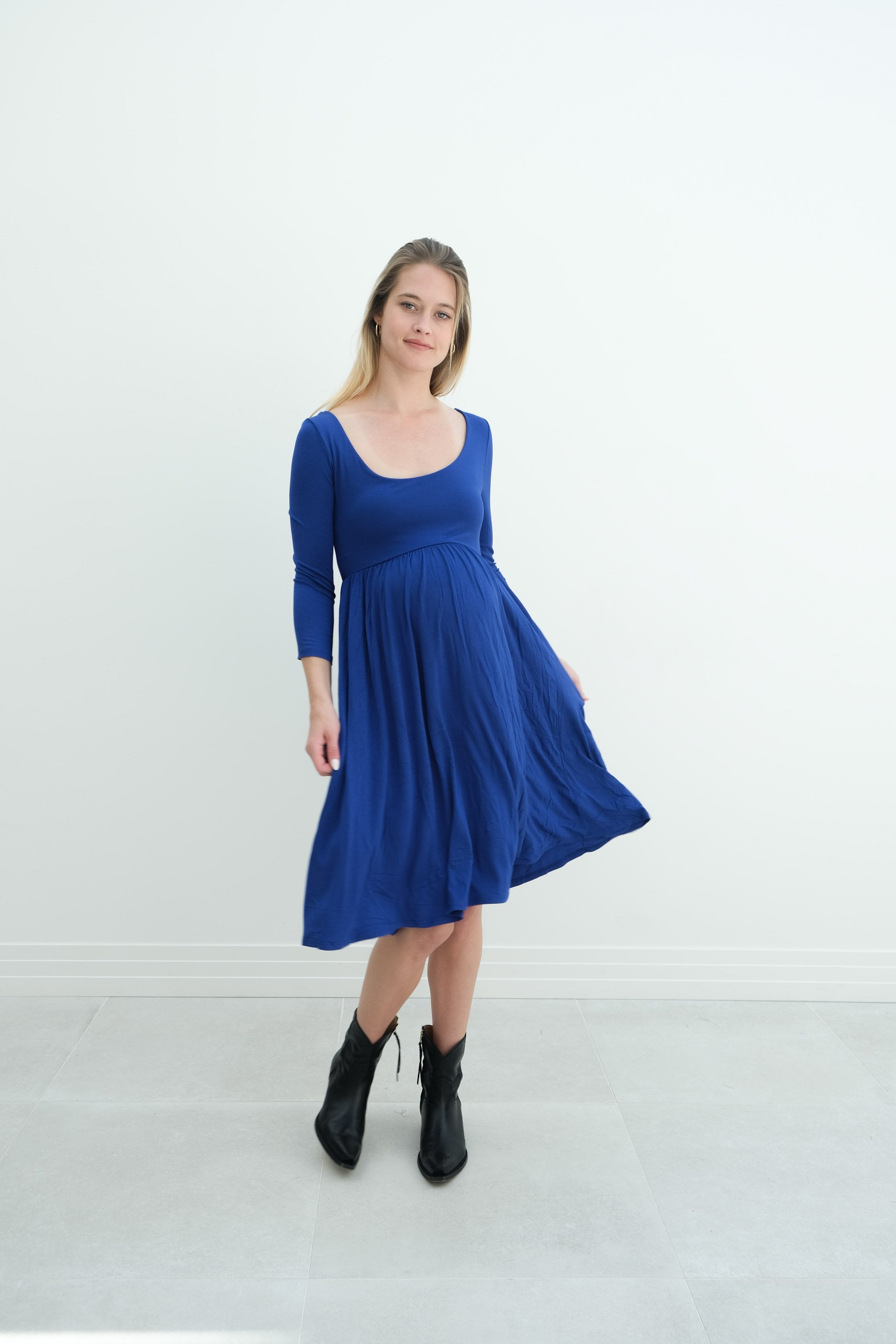 Tatiana | Long Sleeve Flowy Maternity Dress With Empire Waist Tatiana | Long Sleeve Flowy Maternity Dress With Empire Waist