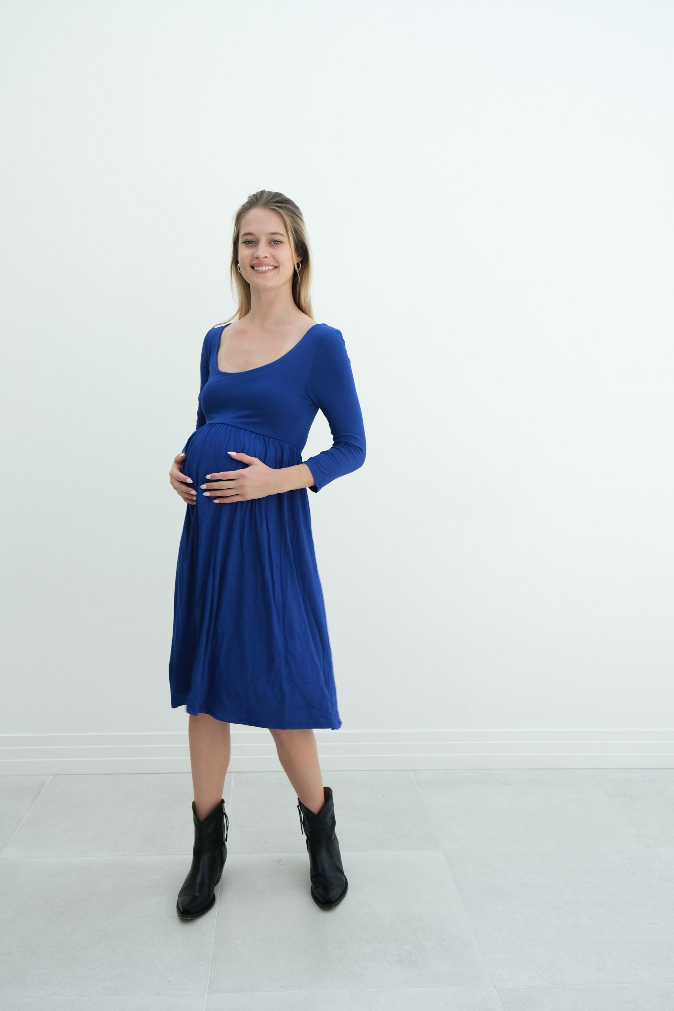 Tatiana | Long Sleeve Flowy Maternity Dress With Empire Waist Tatiana | Long Sleeve Flowy Maternity Dress With Empire Waist