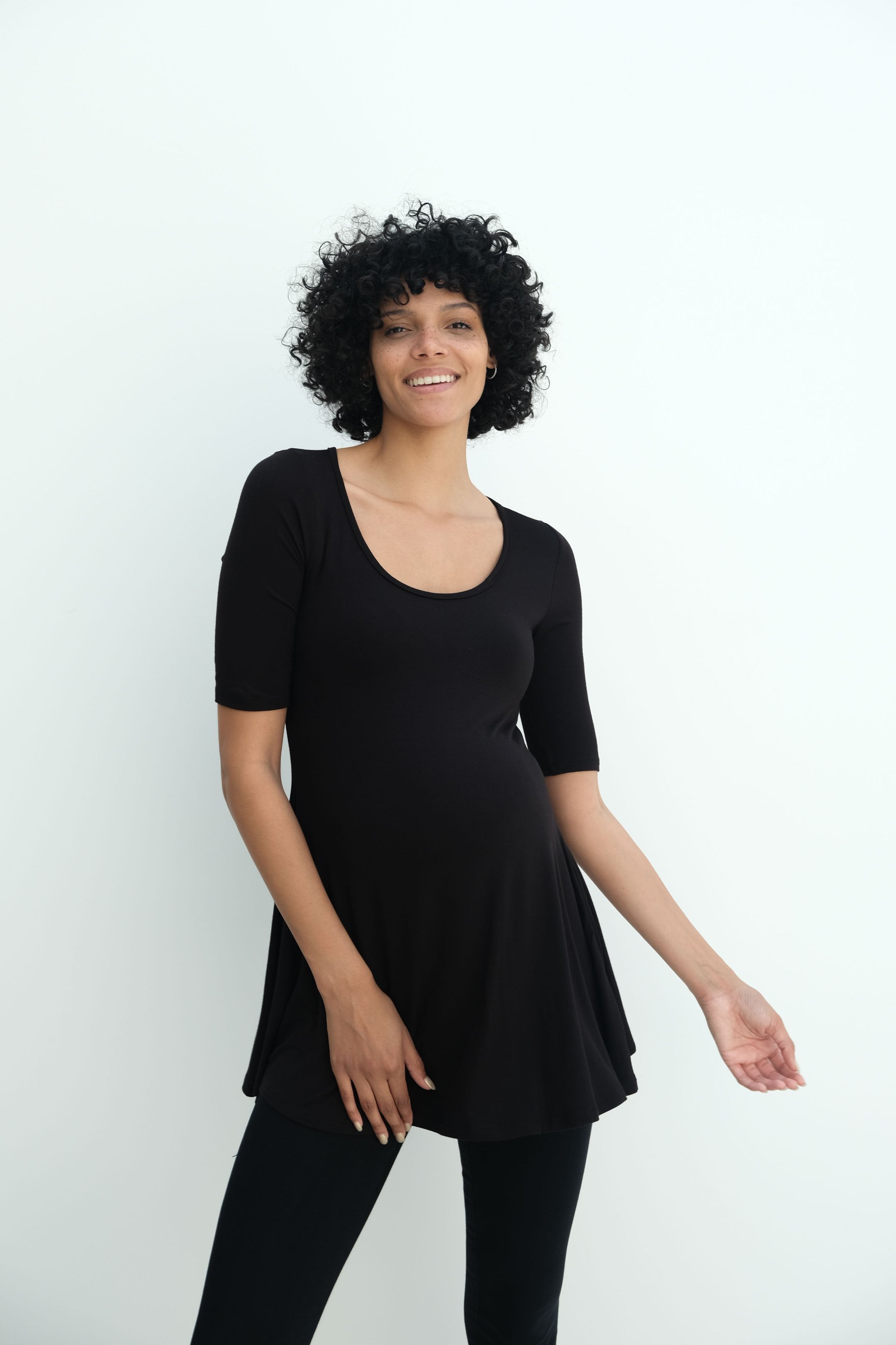 Tori | Cute Mini Fitted Maternity Dress With Short Sleeves Tori | Cute Mini Fitted Maternity Dress With Short Sleeves