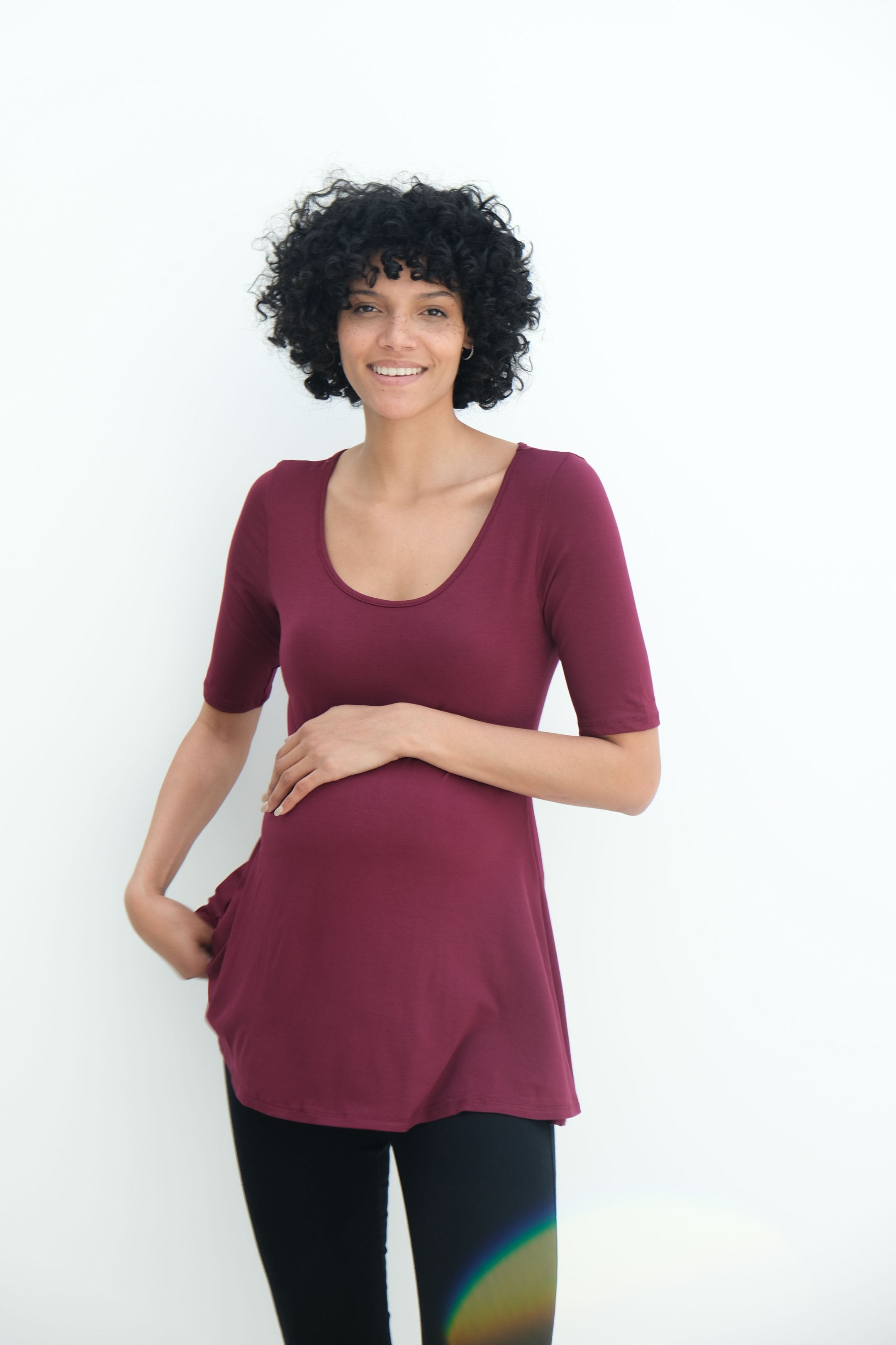 Tori | Cute Mini Fitted Maternity Dress With Short Sleeves Tori | Cute Mini Fitted Maternity Dress With Short Sleeves