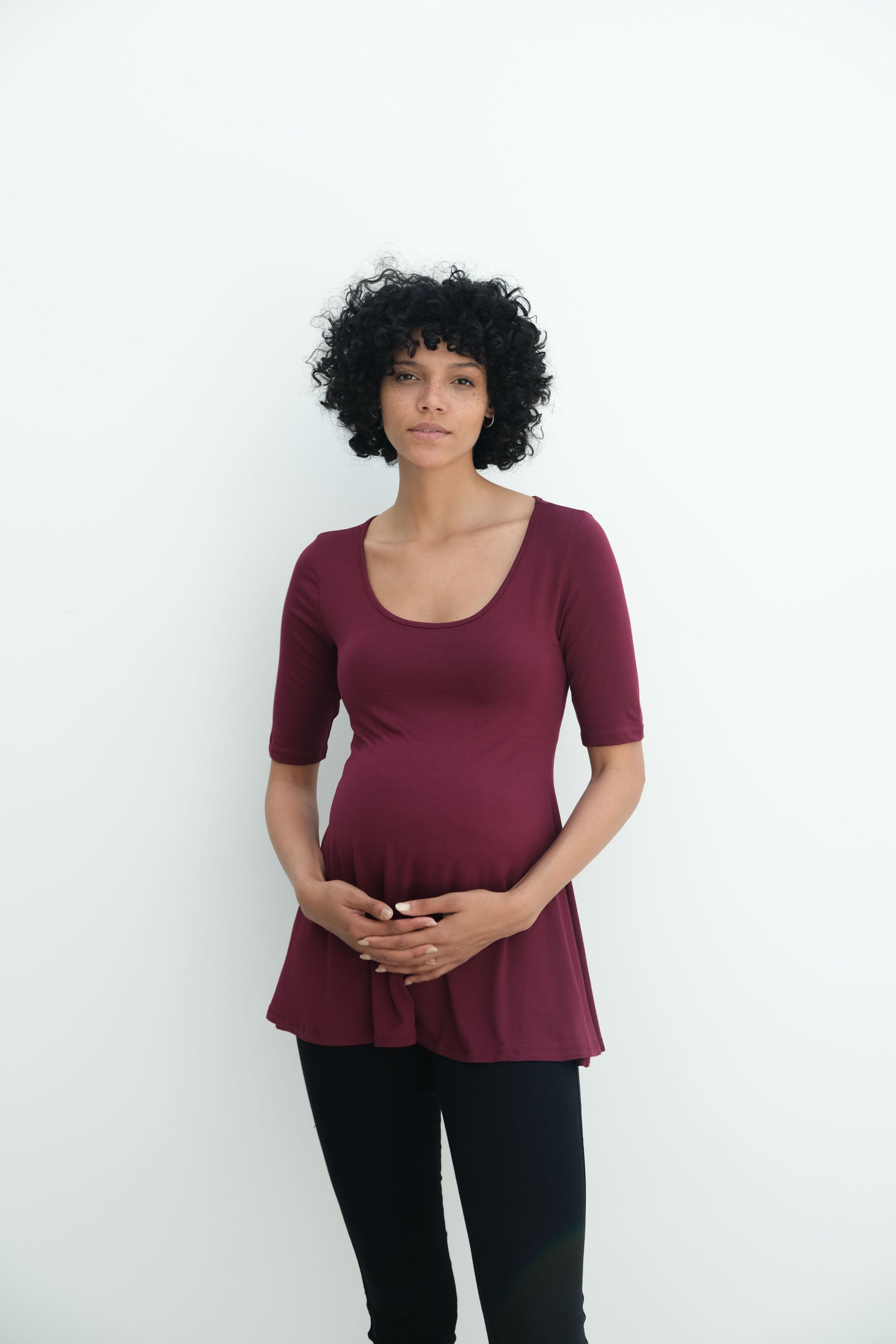 Tori | Cute Mini Fitted Maternity Dress With Short Sleeves Tori | Cute Mini Fitted Maternity Dress With Short Sleeves