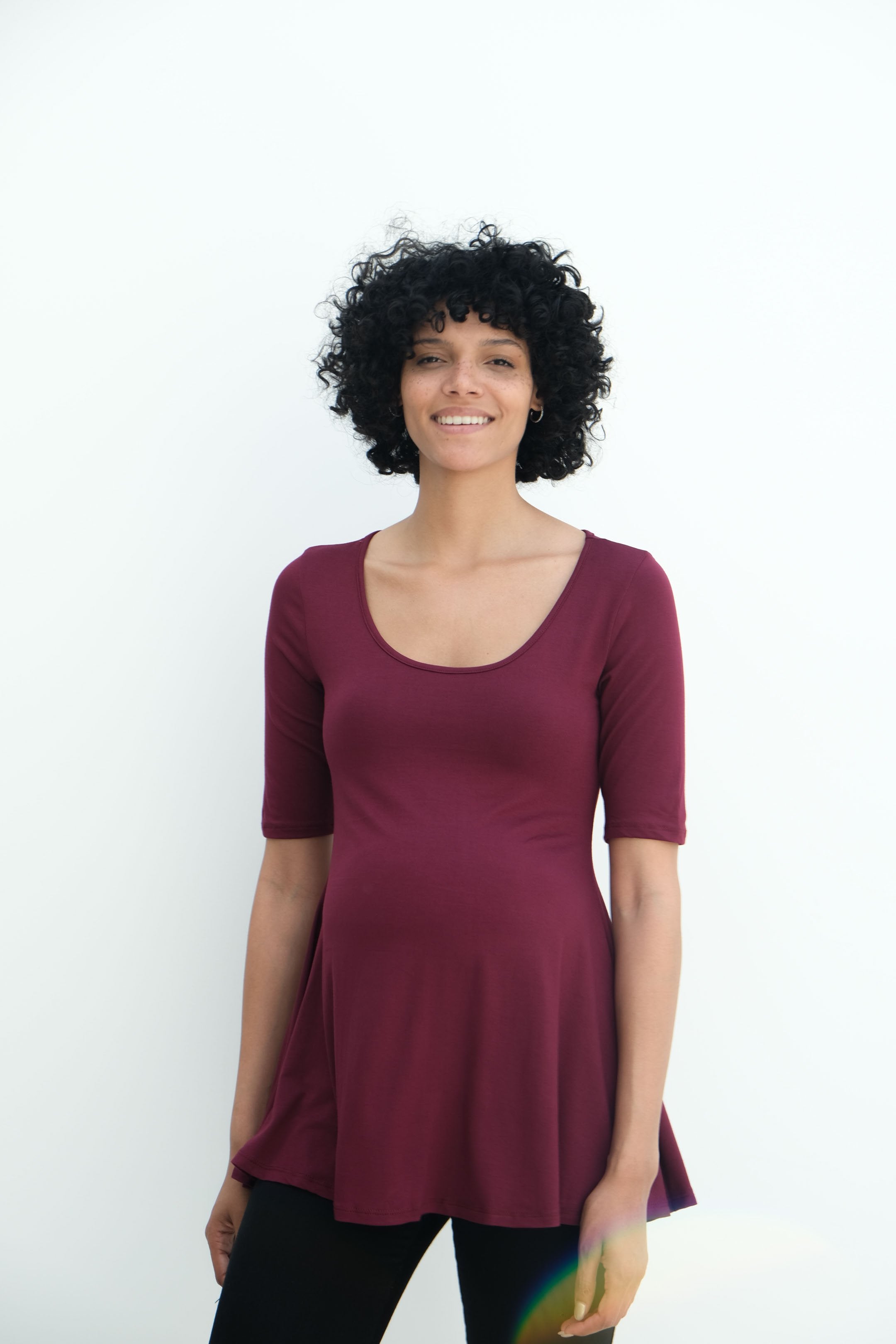 Tori | Cute Mini Fitted Maternity Dress With Short Sleeves Tori | Cute Mini Fitted Maternity Dress With Short Sleeves