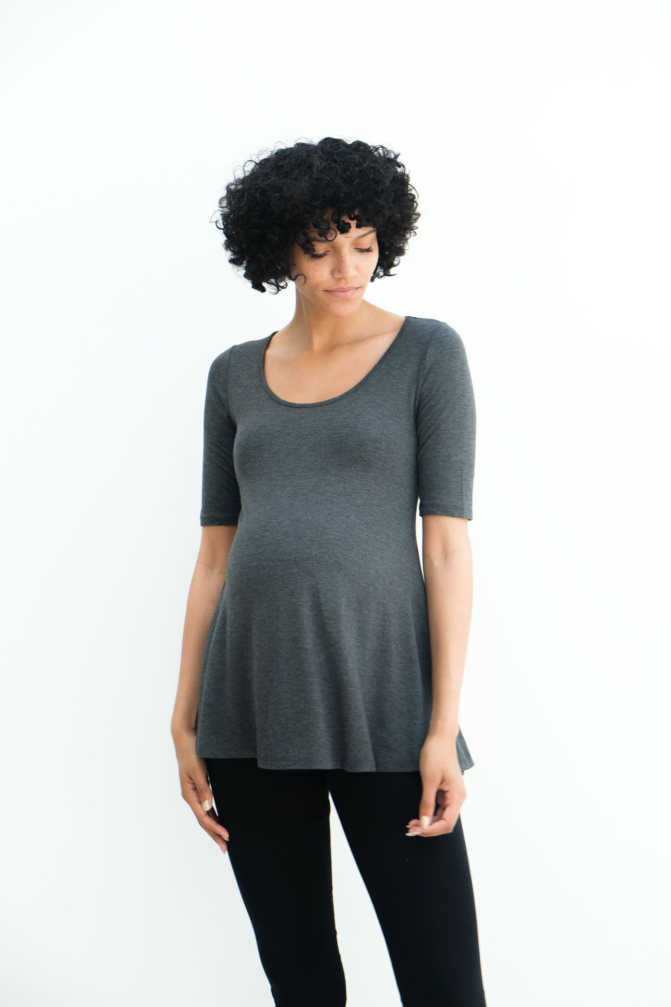 Tori | Cute Mini Fitted Maternity Dress With Short Sleeves Tori | Cute Mini Fitted Maternity Dress With Short Sleeves