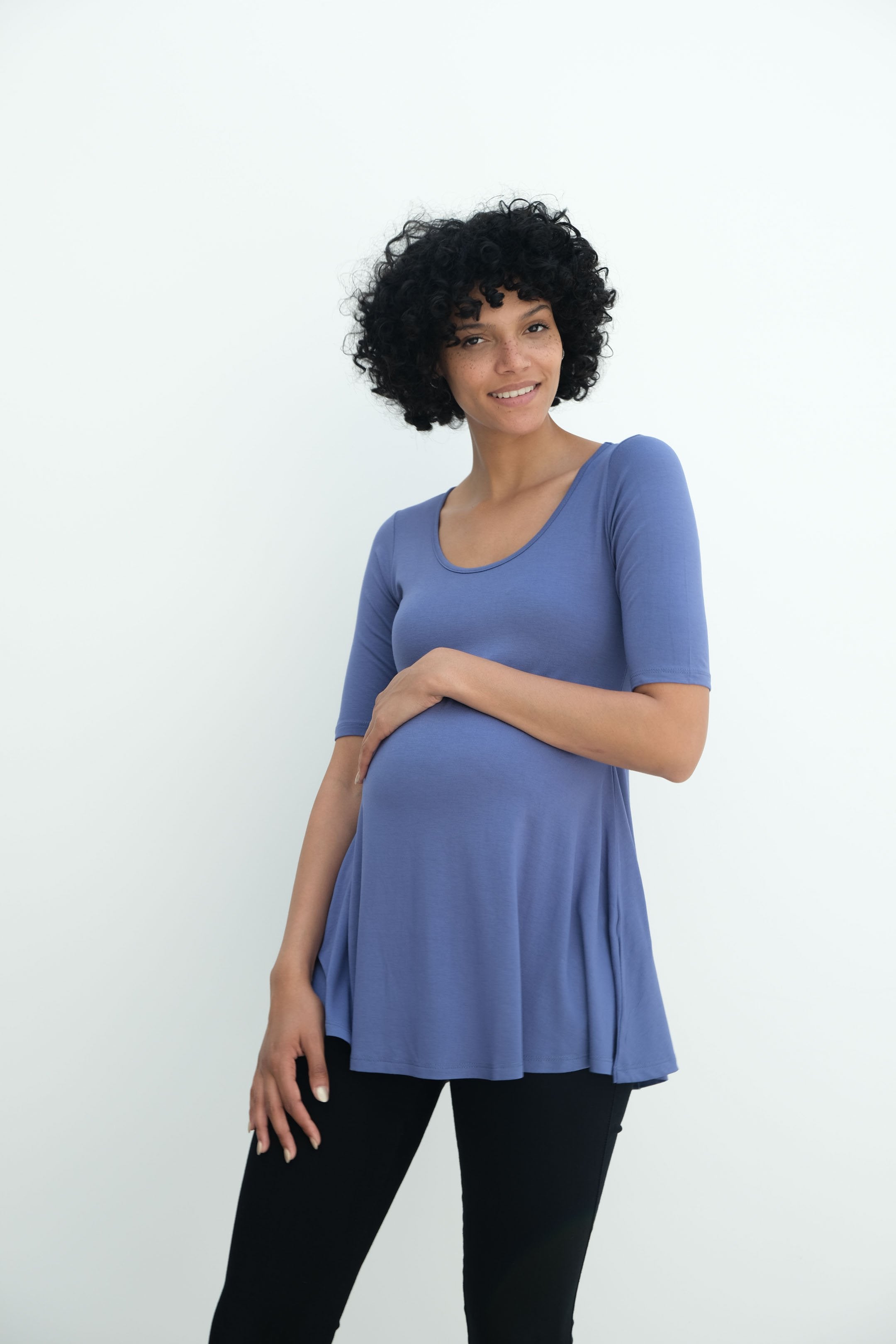 Tori | Cute Mini Fitted Maternity Dress With Short Sleeves Tori | Cute Mini Fitted Maternity Dress With Short Sleeves