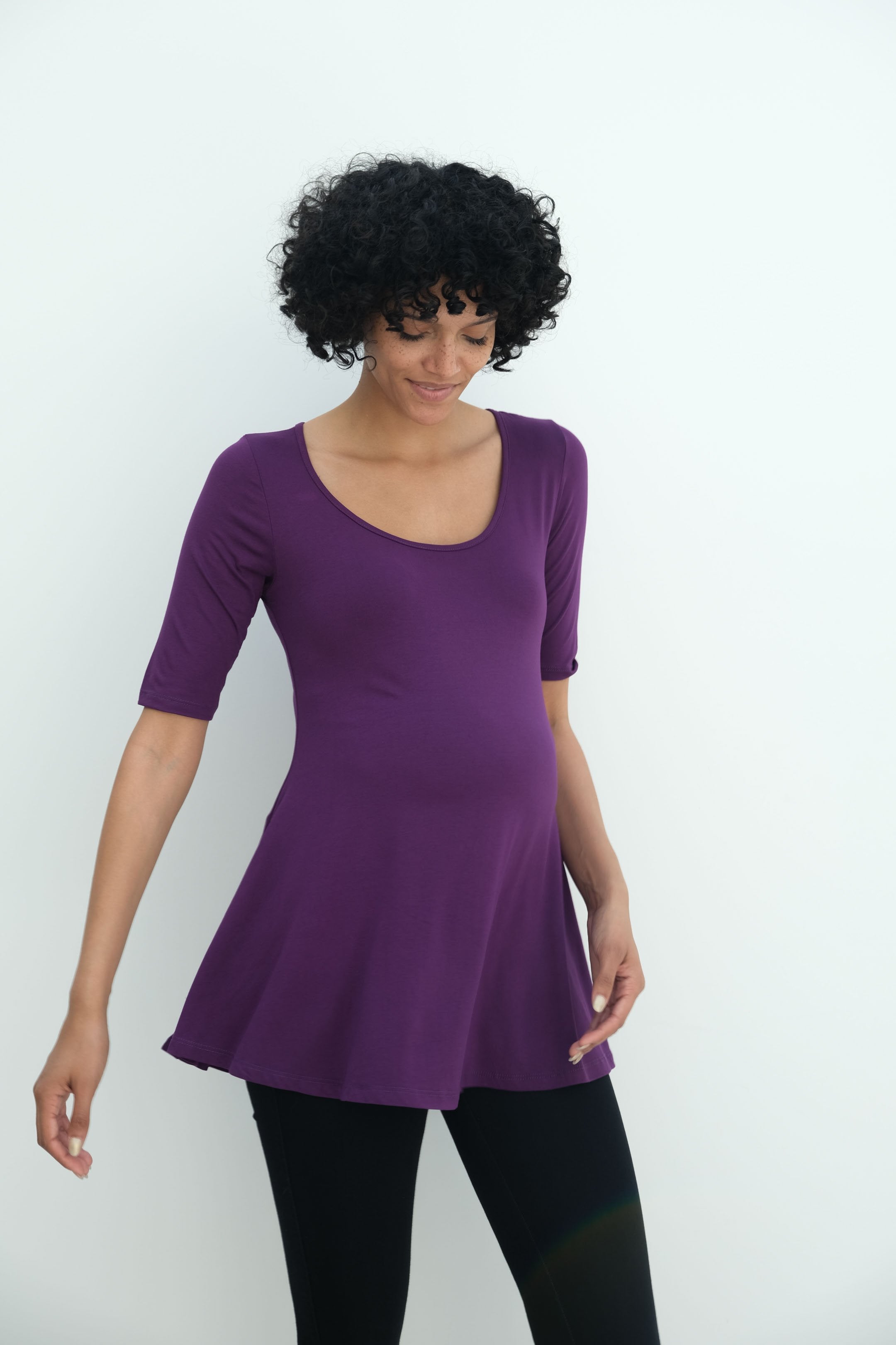 Tori | Cute Mini Fitted Maternity Dress With Short Sleeves Tori | Cute Mini Fitted Maternity Dress With Short Sleeves