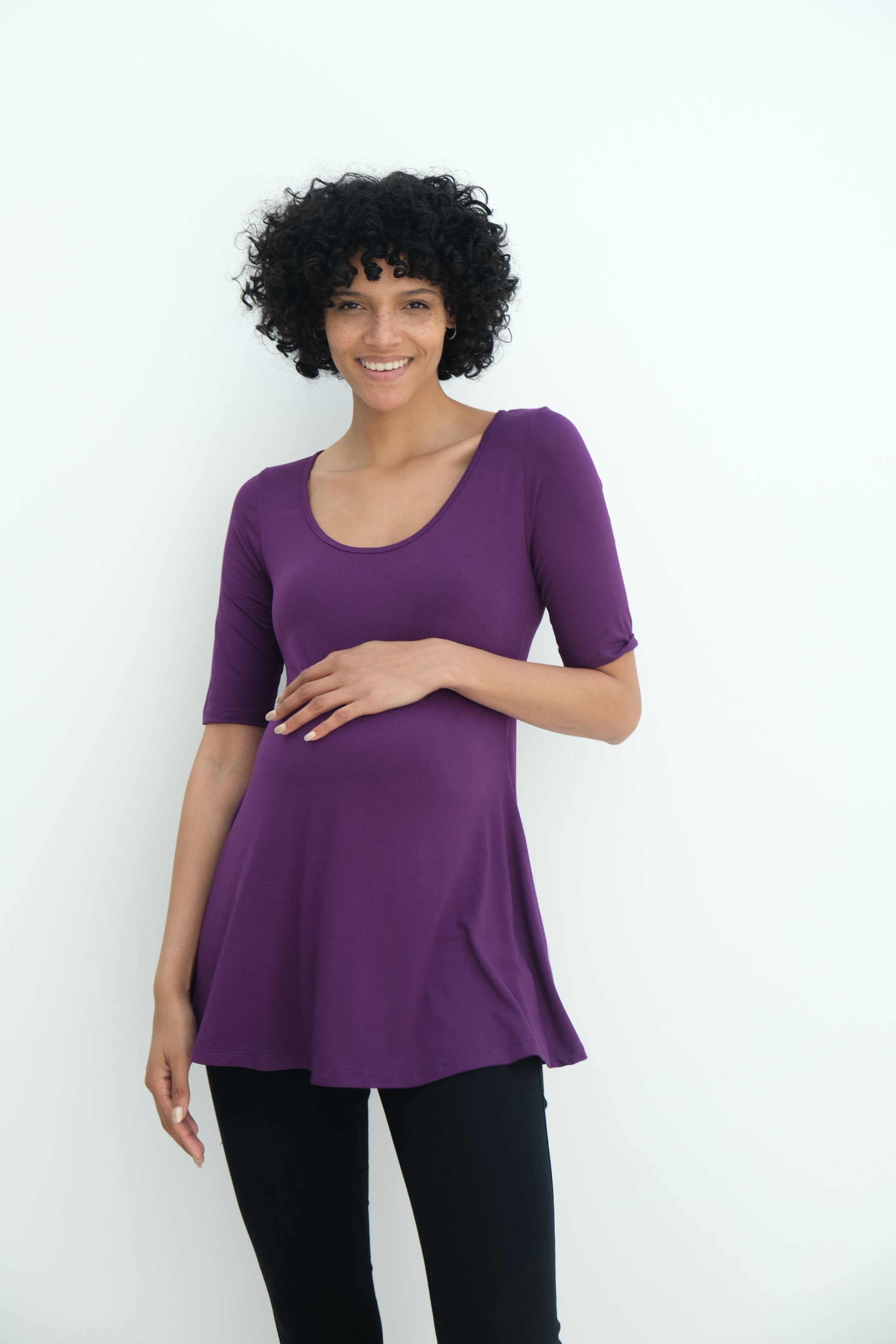 Tori | Cute Mini Fitted Maternity Dress With Short Sleeves Tori | Cute Mini Fitted Maternity Dress With Short Sleeves