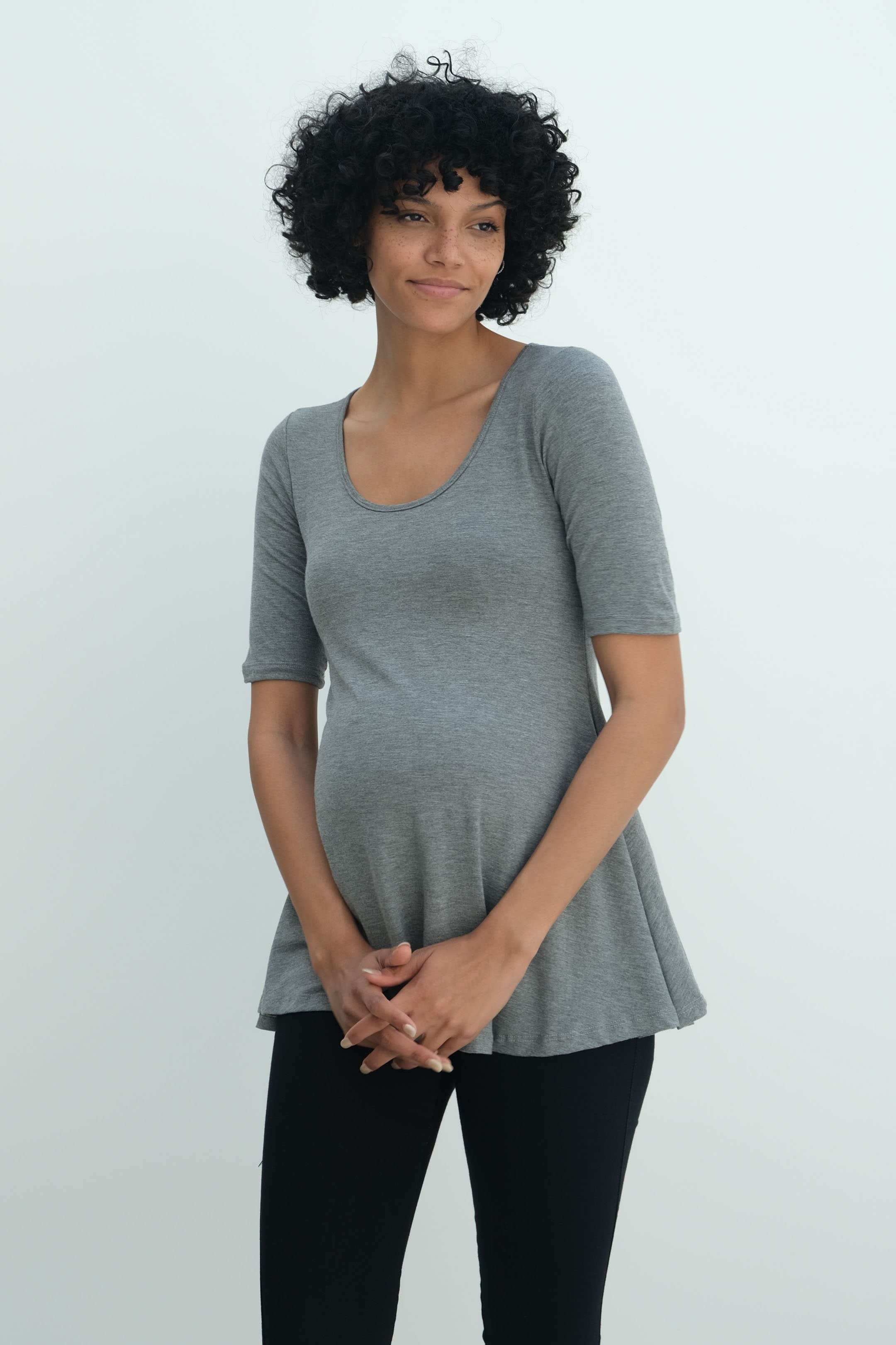 Tori | Cute Mini Fitted Maternity Dress With Short Sleeves Tori | Cute Mini Fitted Maternity Dress With Short Sleeves