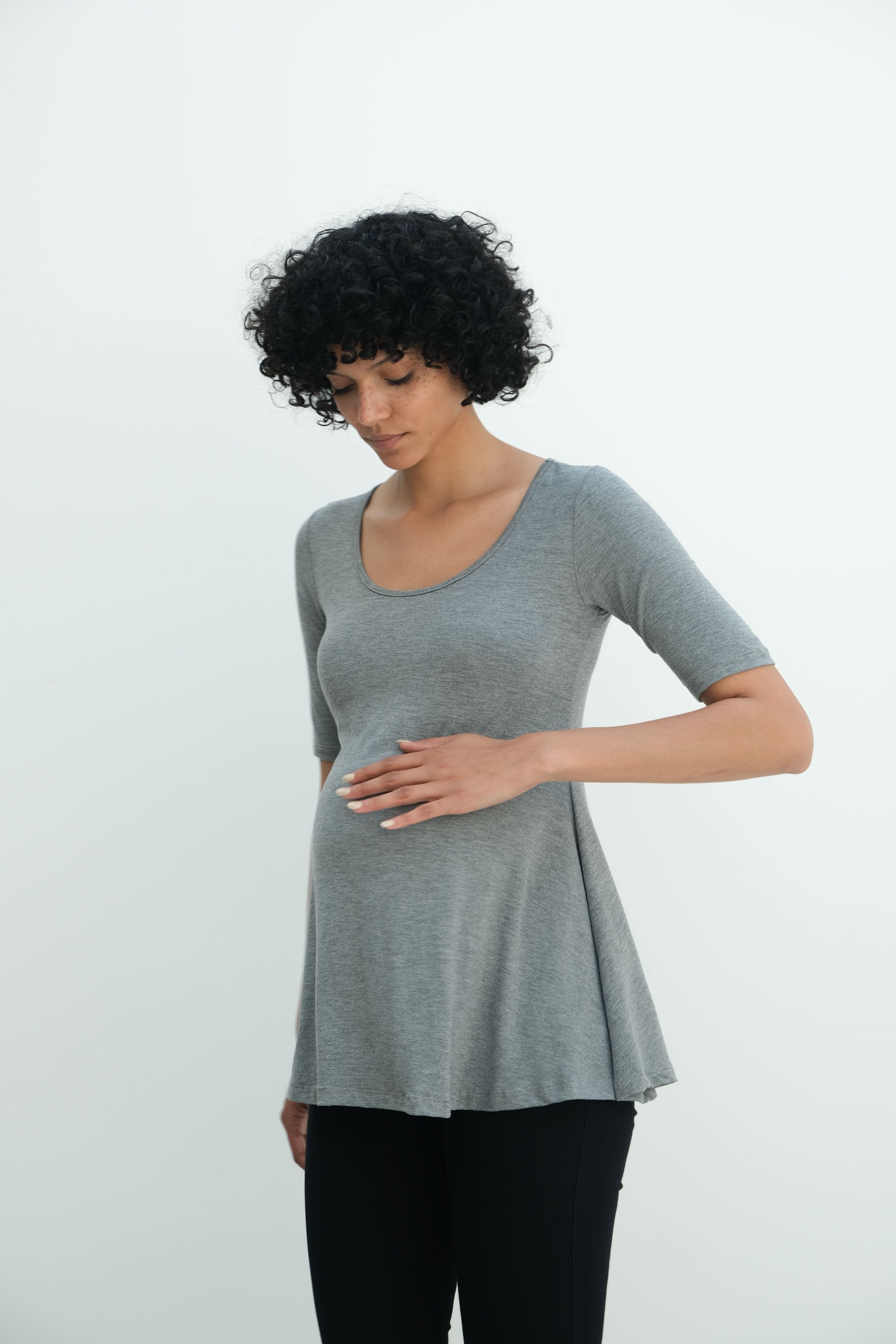 Tori | Cute Mini Fitted Maternity Dress With Short Sleeves Tori | Cute Mini Fitted Maternity Dress With Short Sleeves