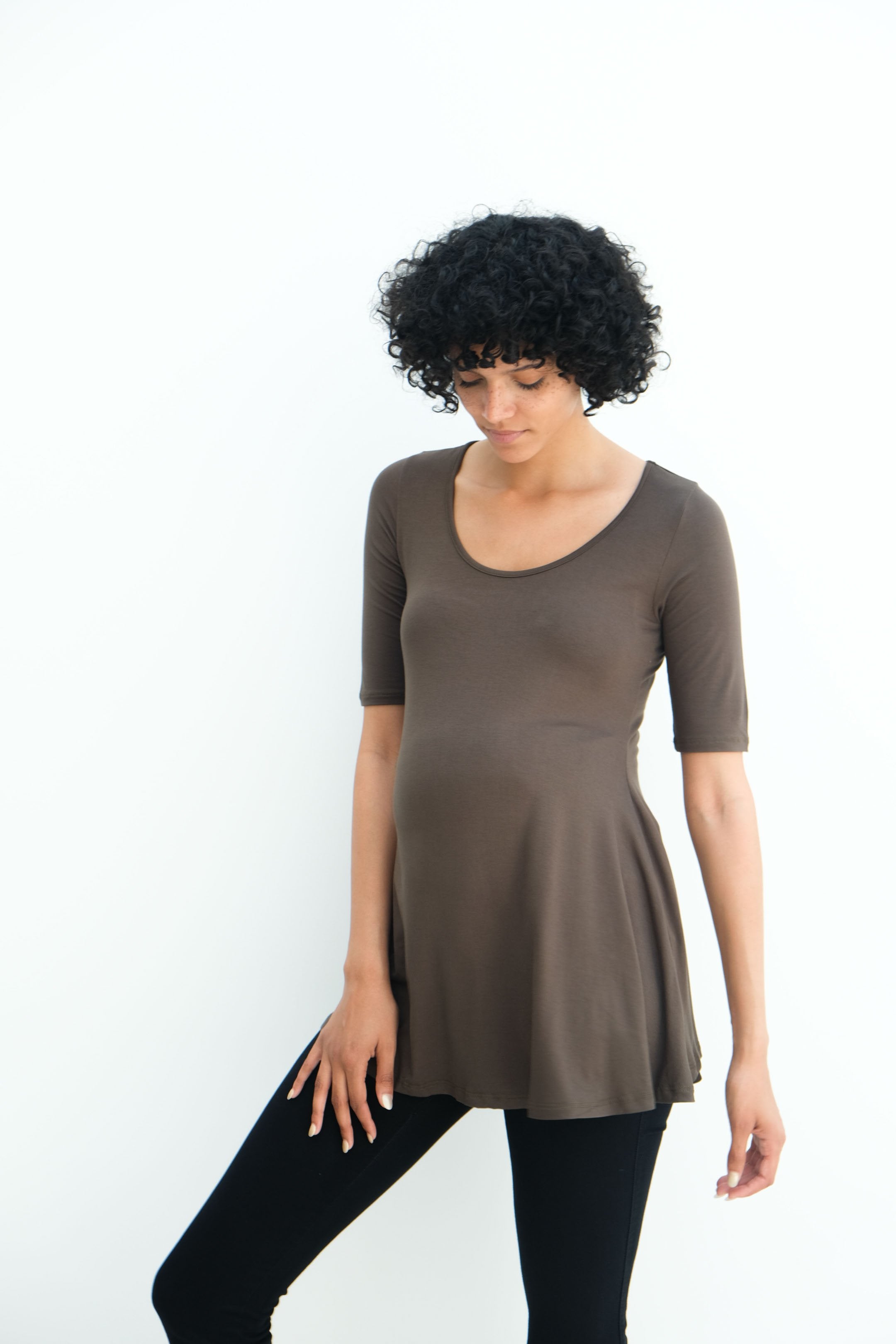 Tori | Cute Mini Fitted Maternity Dress With Short Sleeves Tori | Cute Mini Fitted Maternity Dress With Short Sleeves