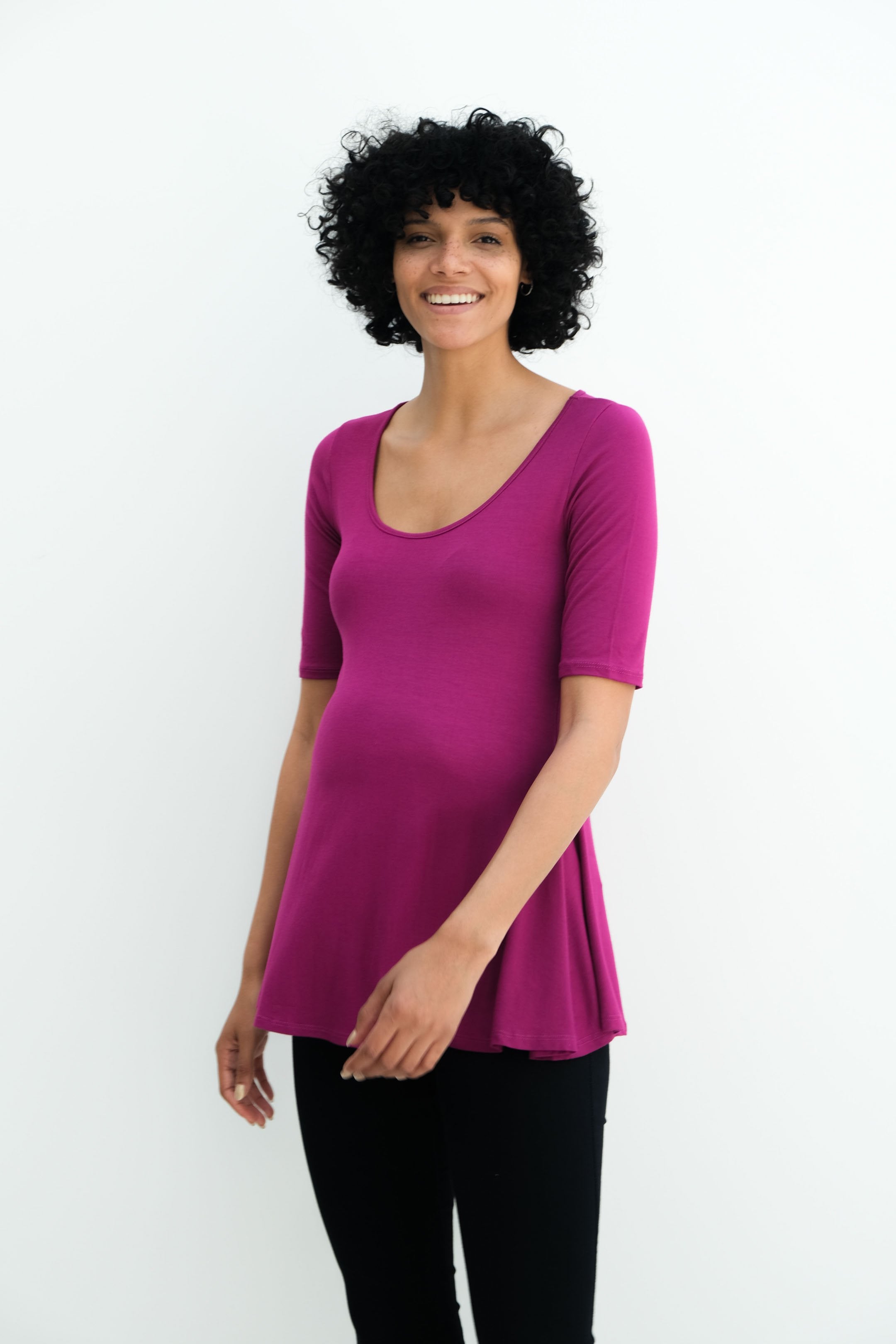 Tori | Cute Mini Fitted Maternity Dress With Short Sleeves Tori | Cute Mini Fitted Maternity Dress With Short Sleeves