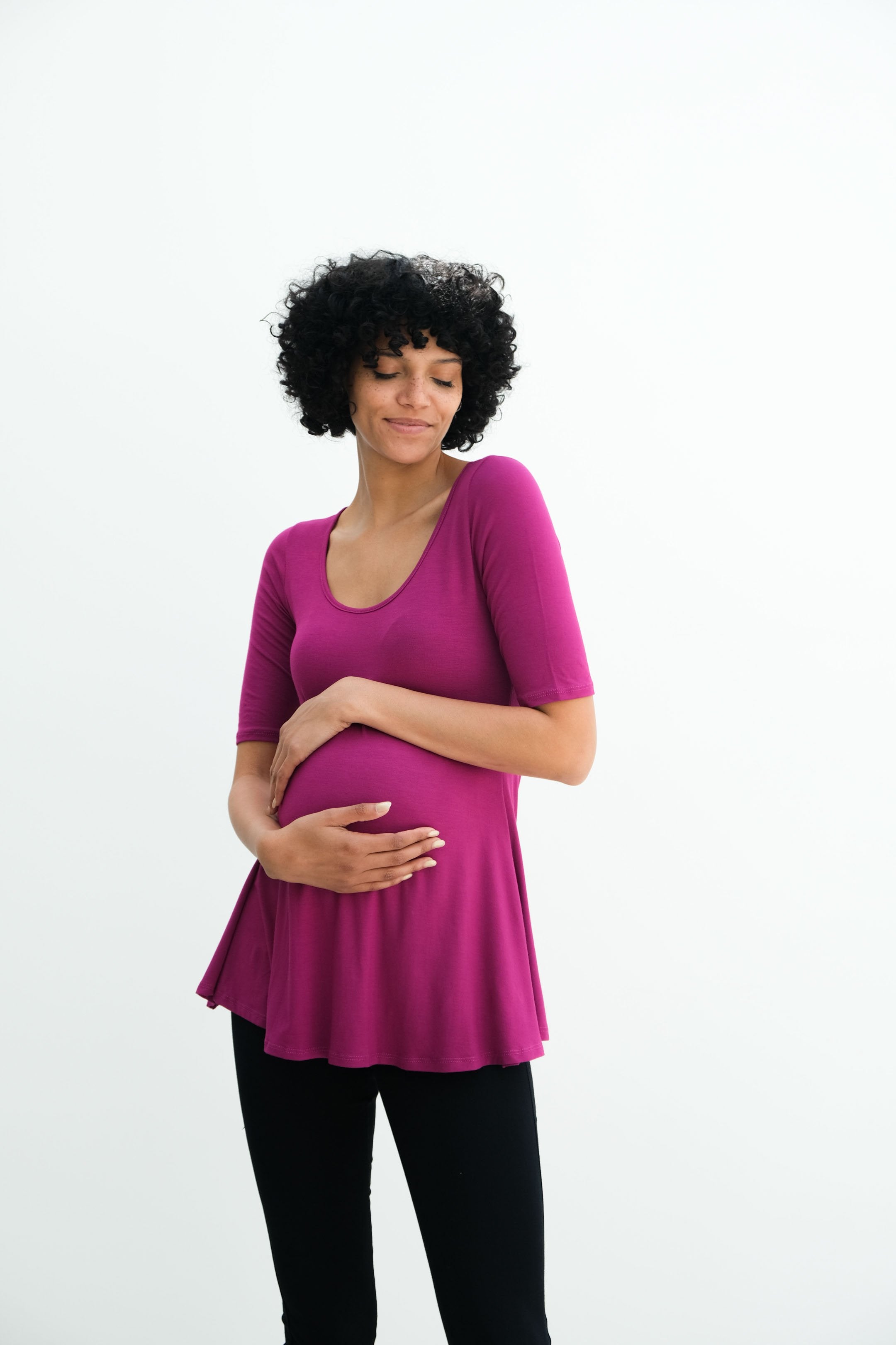 Tori | Cute Mini Fitted Maternity Dress With Short Sleeves Tori | Cute Mini Fitted Maternity Dress With Short Sleeves