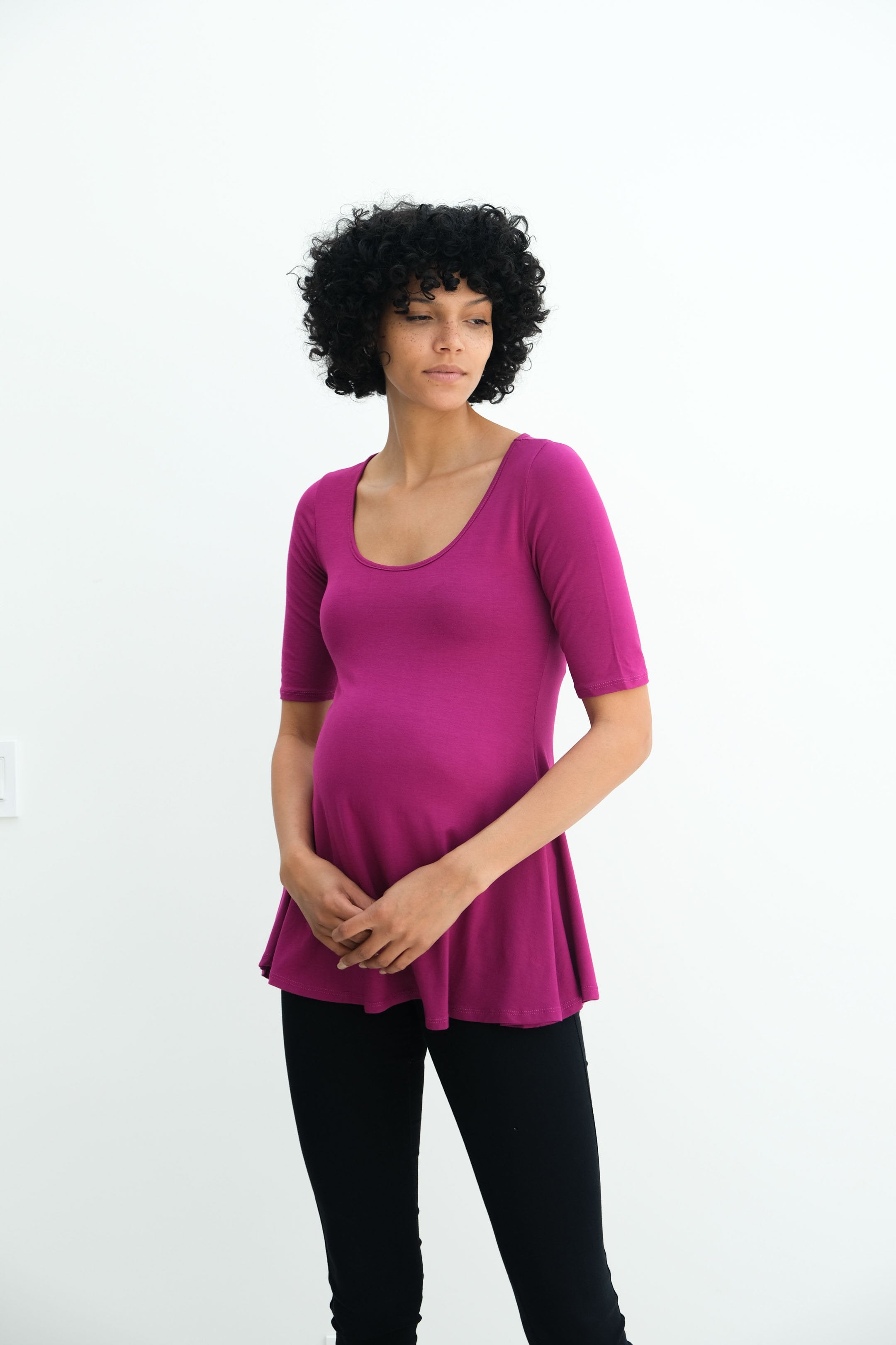 Tori | Cute Mini Fitted Maternity Dress With Short Sleeves Tori | Cute Mini Fitted Maternity Dress With Short Sleeves