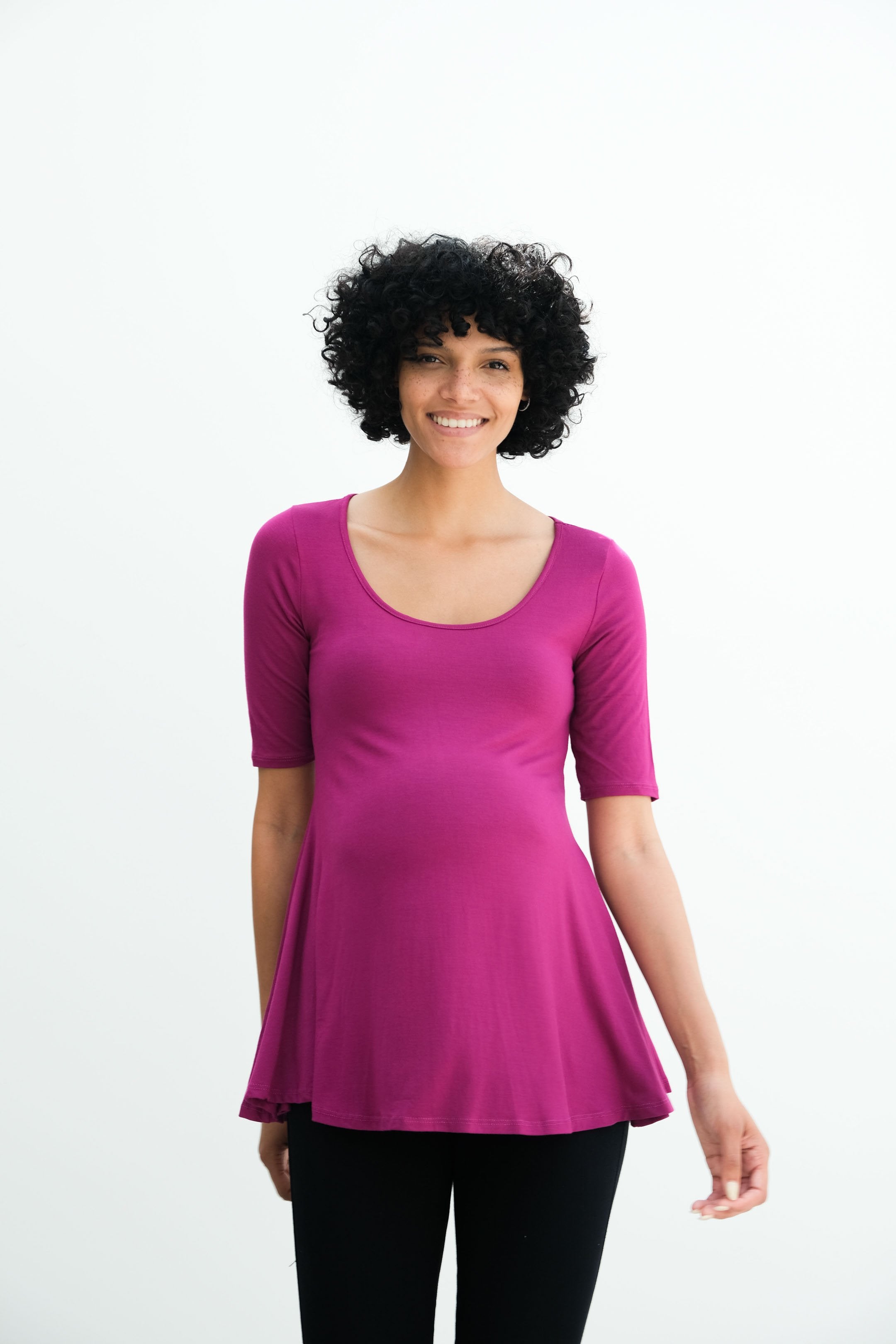 Tori | Cute Mini Fitted Maternity Dress With Short Sleeves Tori | Cute Mini Fitted Maternity Dress With Short Sleeves
