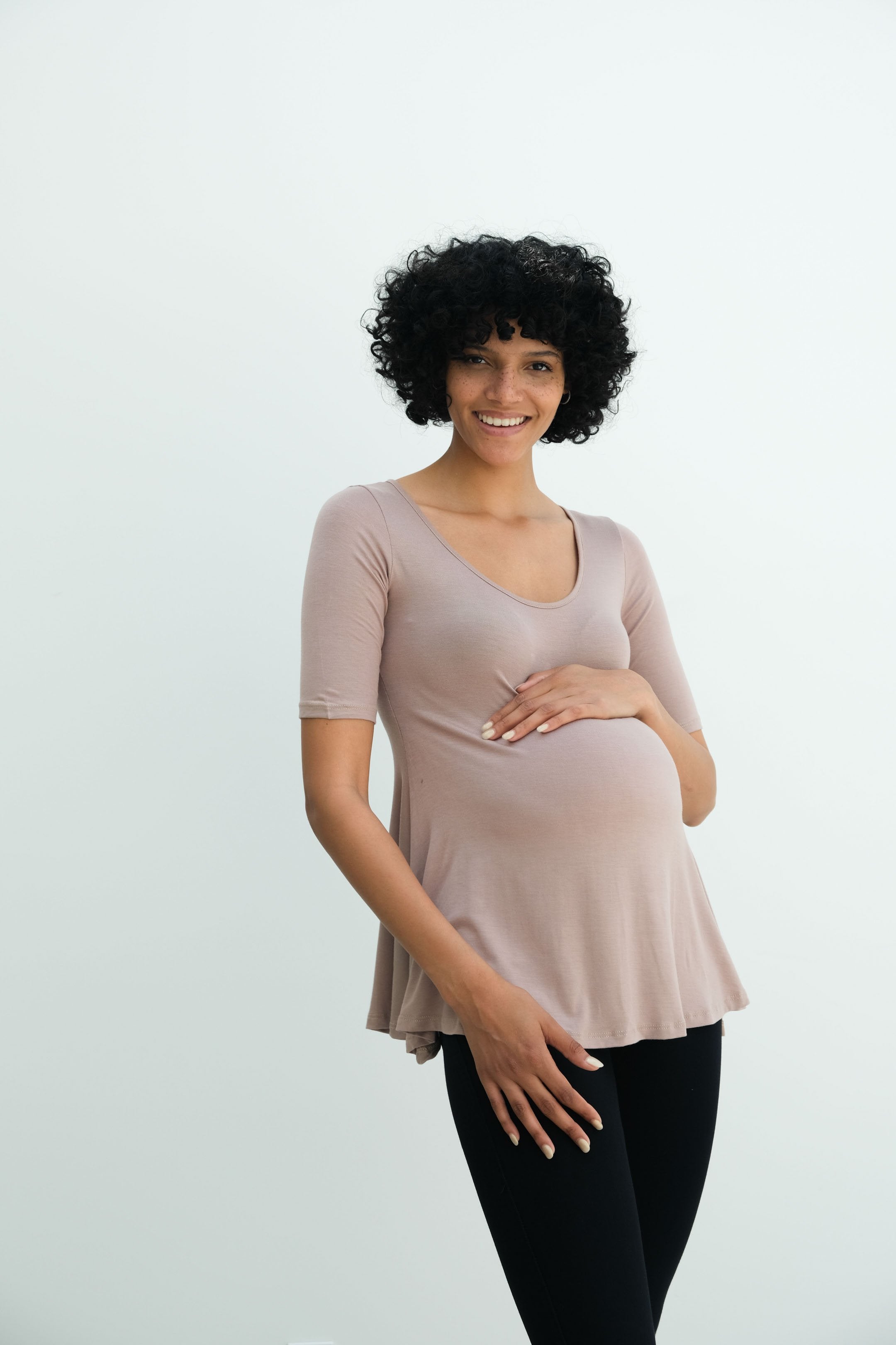 Tori | Cute Mini Fitted Maternity Dress With Short Sleeves Tori | Cute Mini Fitted Maternity Dress With Short Sleeves