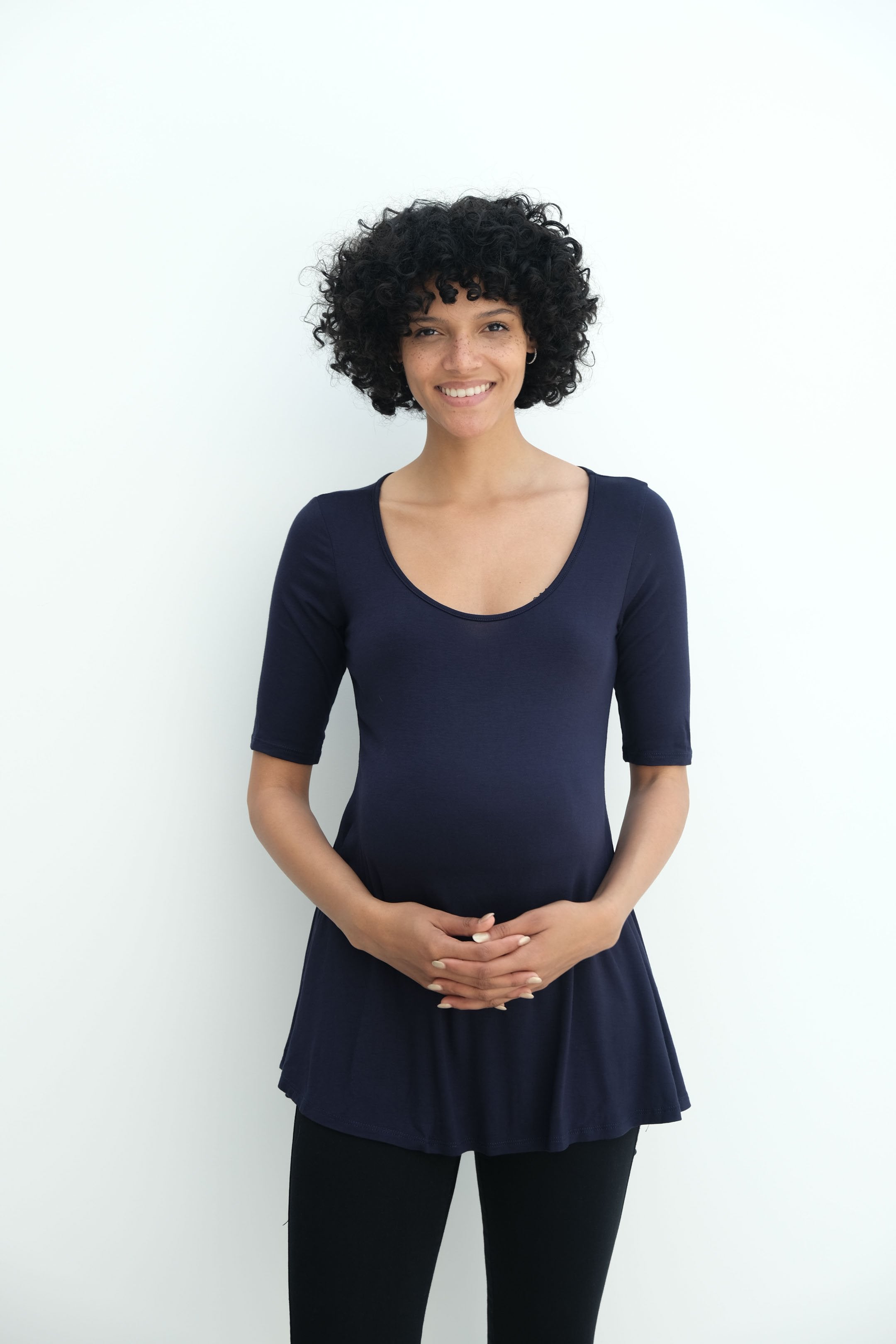 Tori | Cute Mini Fitted Maternity Dress With Short Sleeves Tori | Cute Mini Fitted Maternity Dress With Short Sleeves