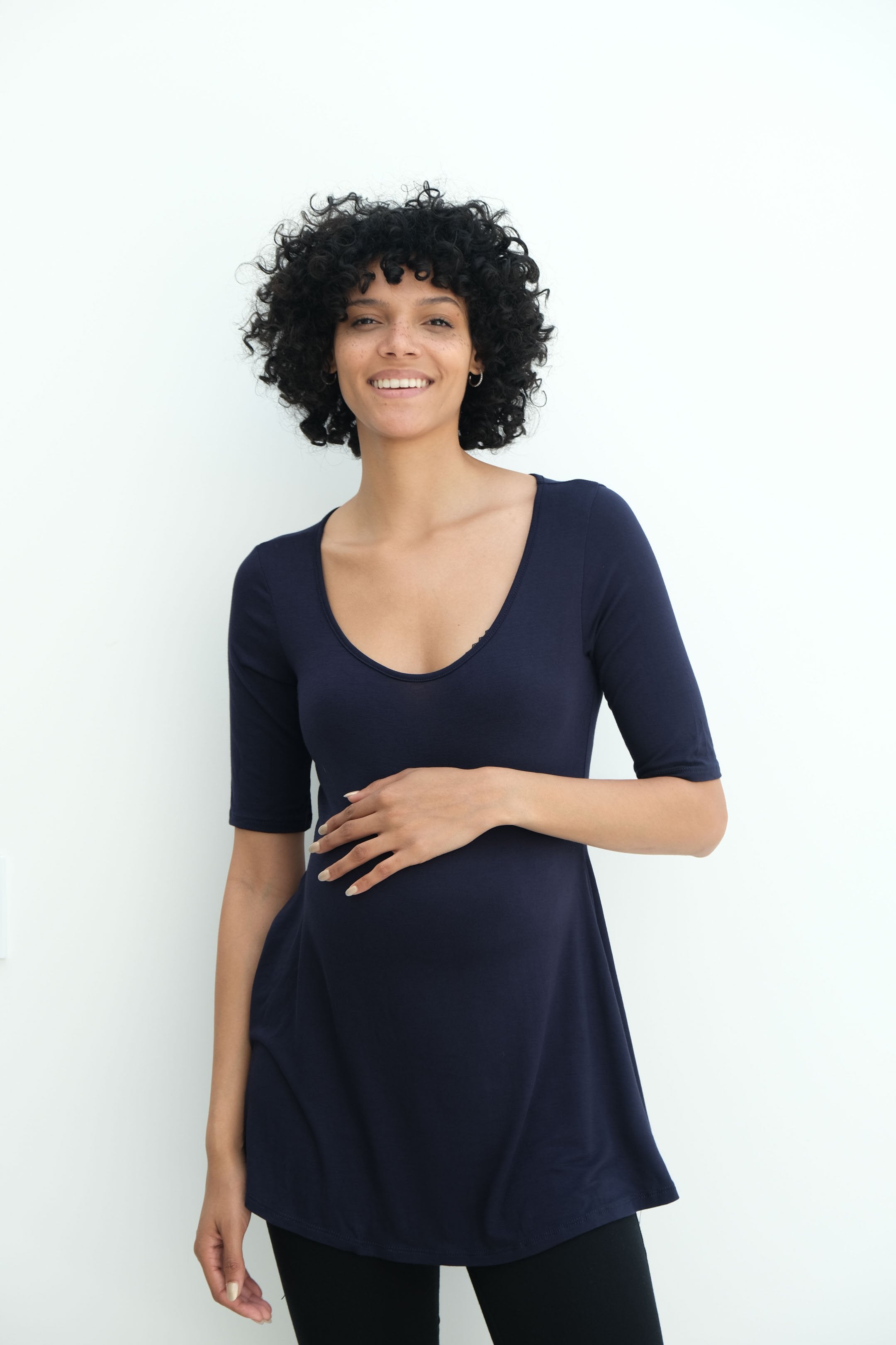 Tori | Cute Mini Fitted Maternity Dress With Short Sleeves Tori | Cute Mini Fitted Maternity Dress With Short Sleeves