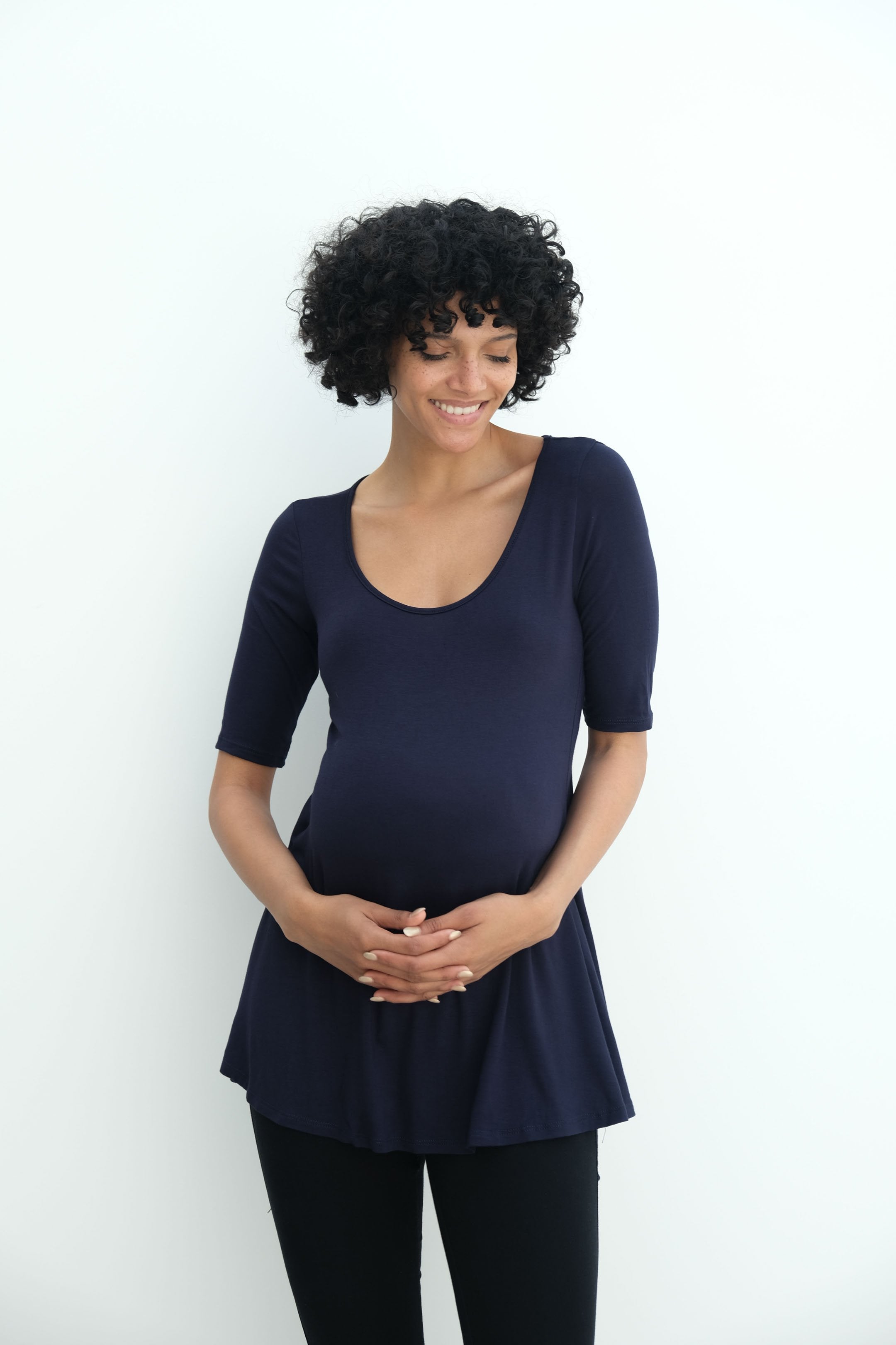Tori | Cute Mini Fitted Maternity Dress With Short Sleeves Tori | Cute Mini Fitted Maternity Dress With Short Sleeves