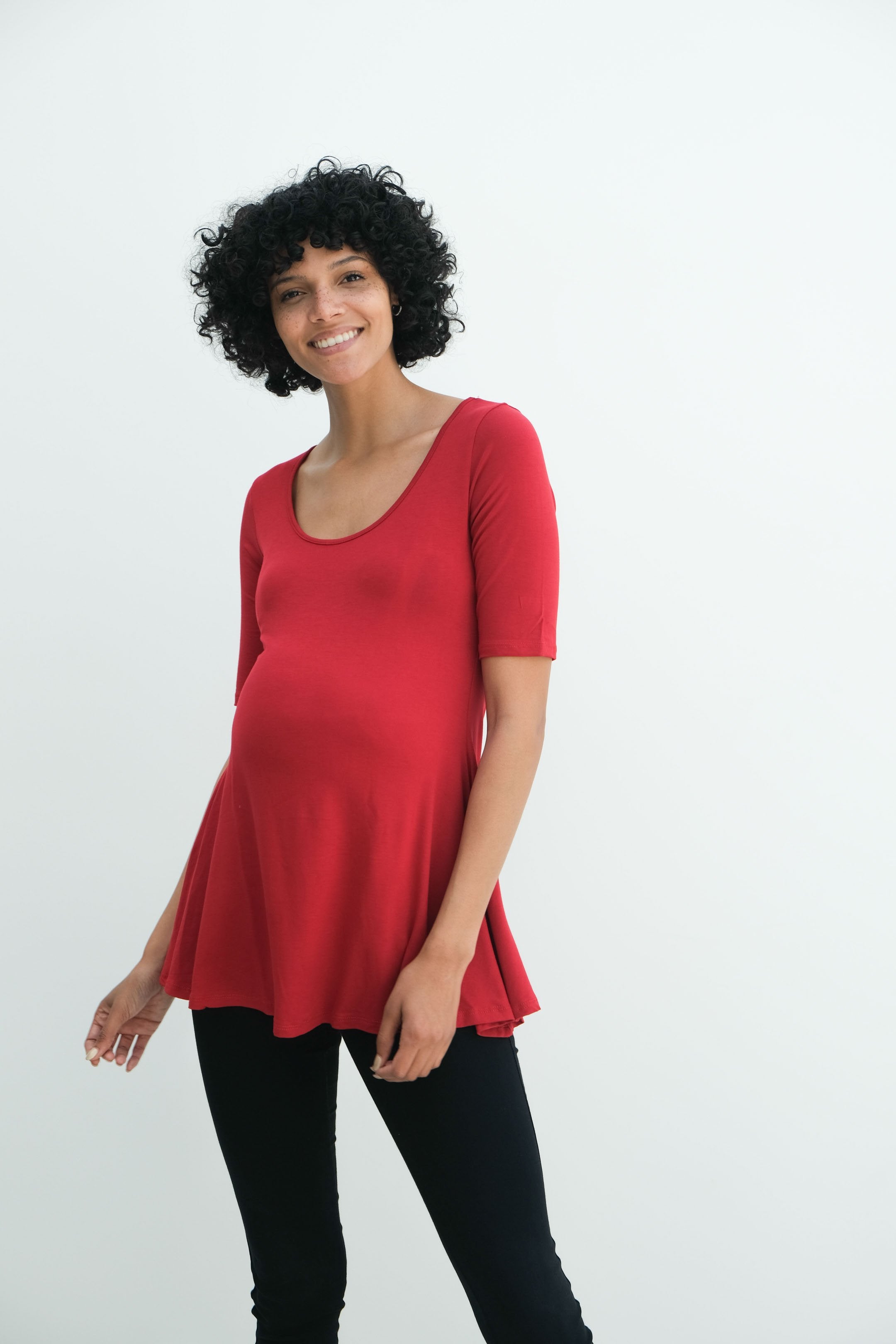 Tori | Cute Mini Fitted Maternity Dress With Short Sleeves Tori | Cute Mini Fitted Maternity Dress With Short Sleeves