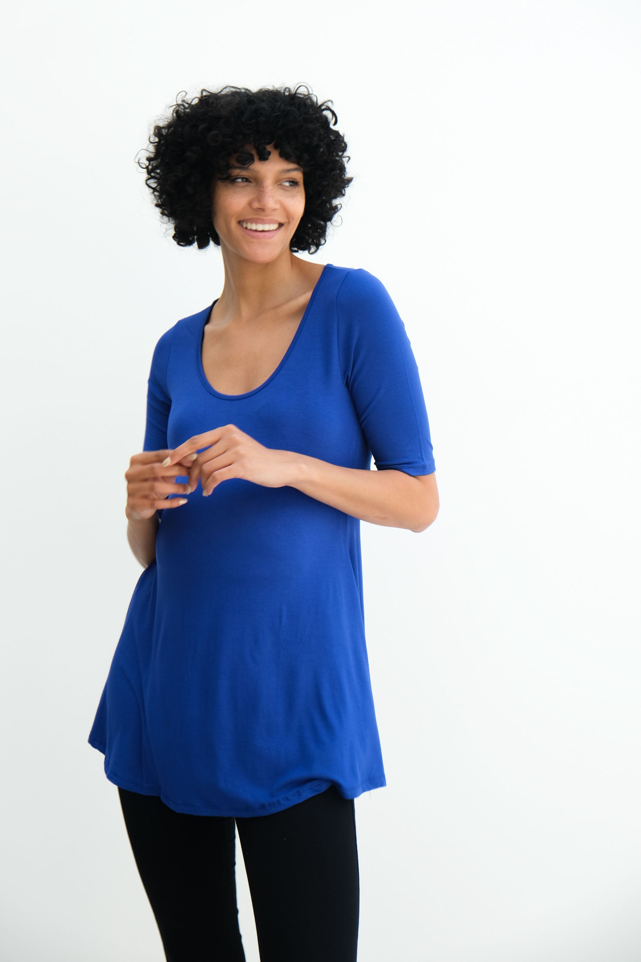Tori | Cute Mini Fitted Maternity Dress With Short Sleeves Tori | Cute Mini Fitted Maternity Dress With Short Sleeves