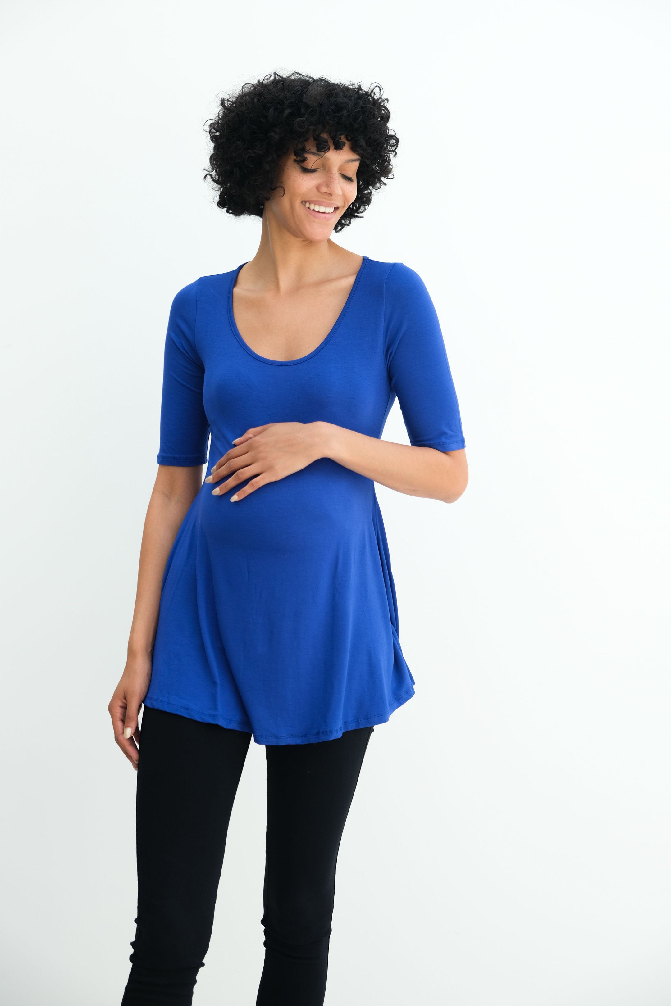 Tori | Cute Mini Fitted Maternity Dress With Short Sleeves Tori | Cute Mini Fitted Maternity Dress With Short Sleeves